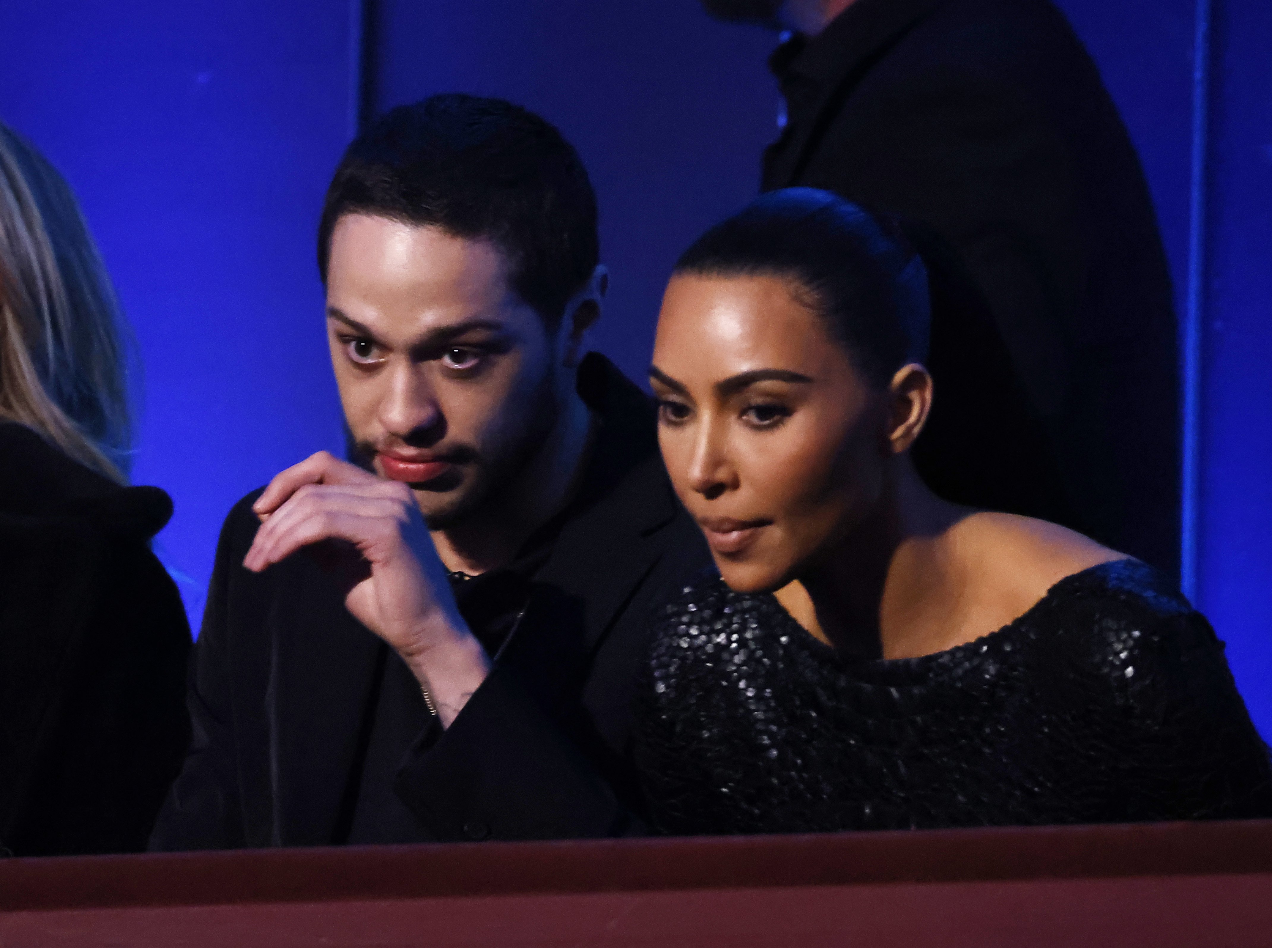 Pete Davidson and Kim Kardashian at the 23rd Annual Mark Twain Prize For American Humor at The Kennedy Center on April 24, 2022 in Washington, DC. | Source: Getty Images