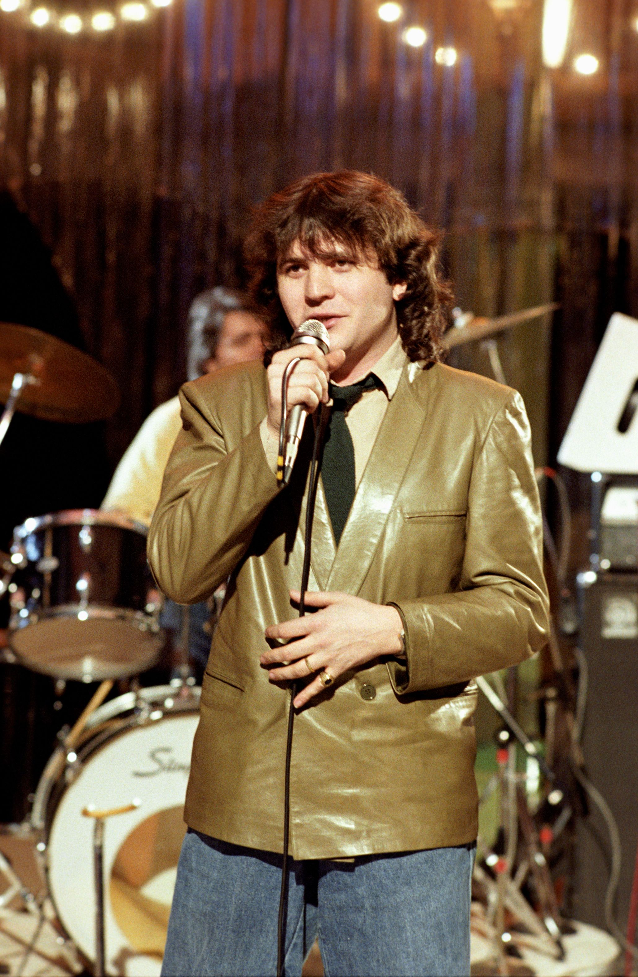Daniel Balavoine sur le tournage "" Stars "". | Photo : Getty Images