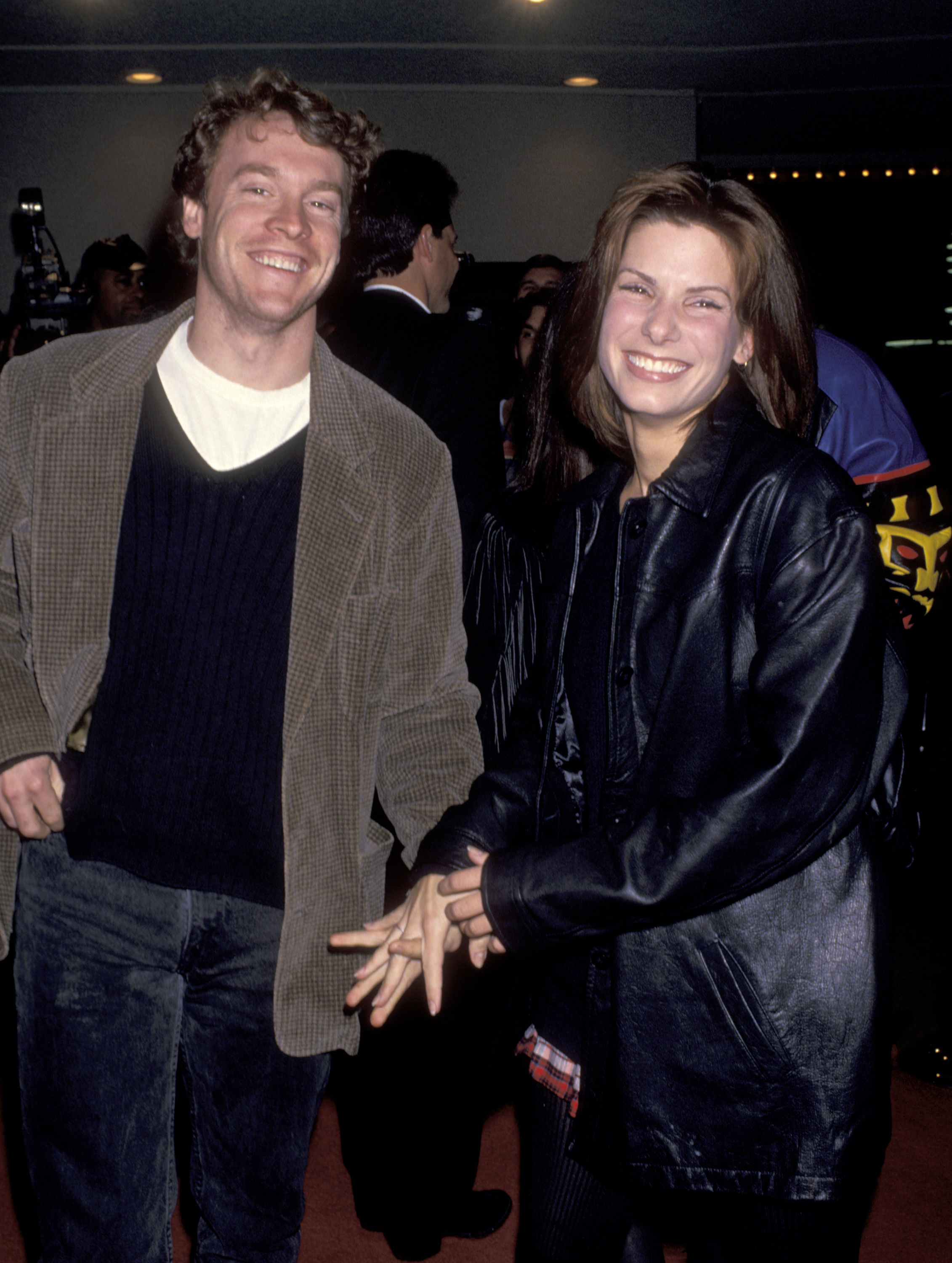 Tate Donovan and Sandra Bullock during the Los Angeles premiere of "On Deadly Ground" in Los Angeles, California | Source: Getty Images