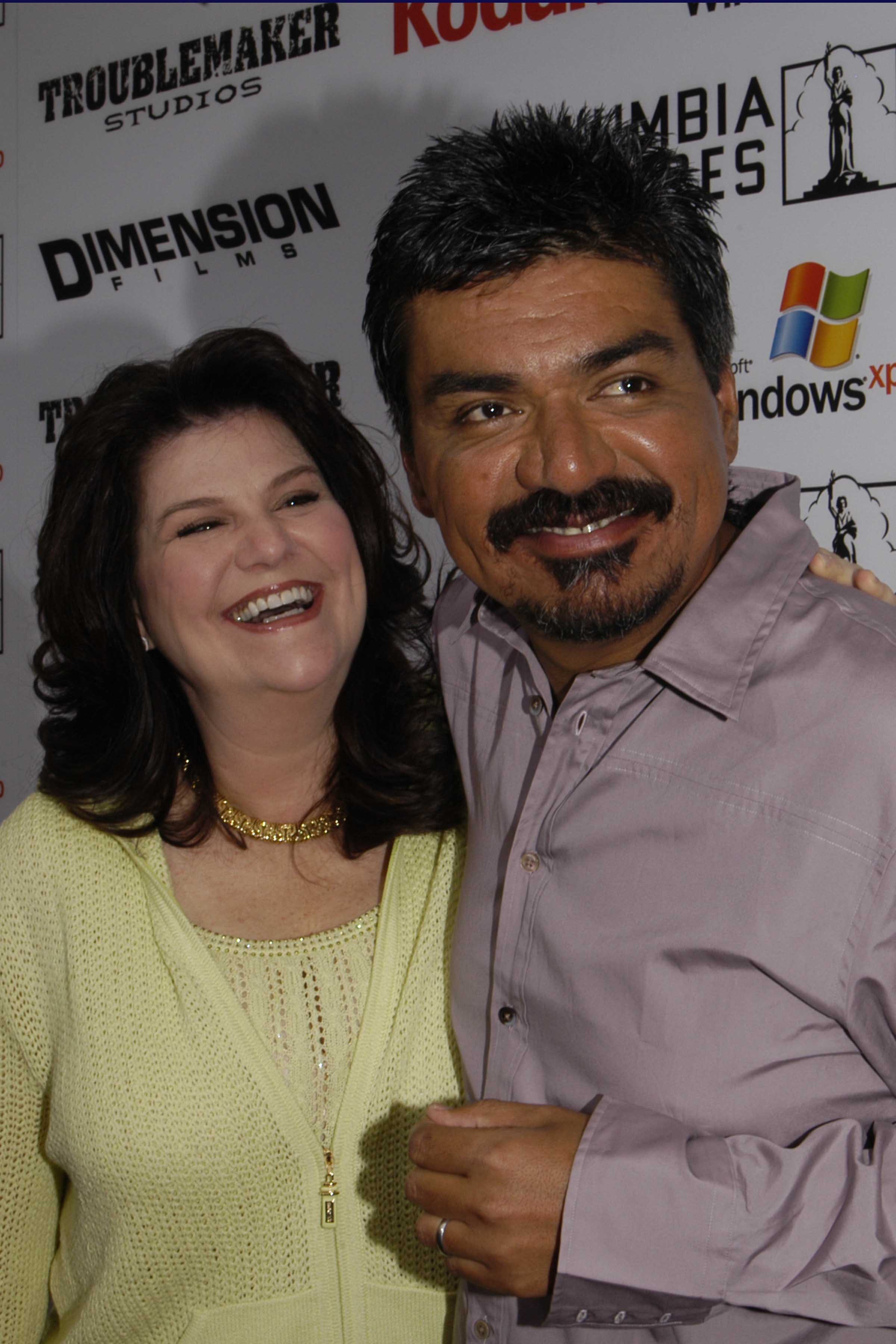 Ann Serrano and George Lopez attend Los Angeles premiere of "The Adventures of Shark Boy and Lava Girl 3D," 2005 | Source: Getty Images