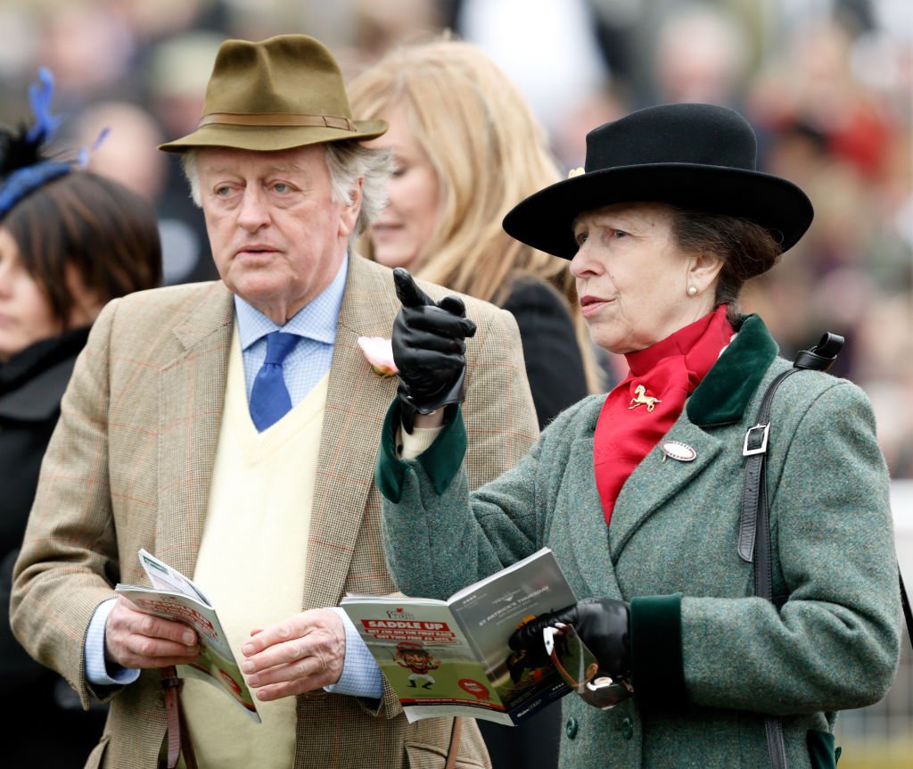 Andrew Parker Bowles and Princess Anne, The Princess Royal attend day 3 of the Cheltenham Festival at Cheltenham Racecourse on March 16, 2017 in Cheltenham, England. | Photo: Getty Images