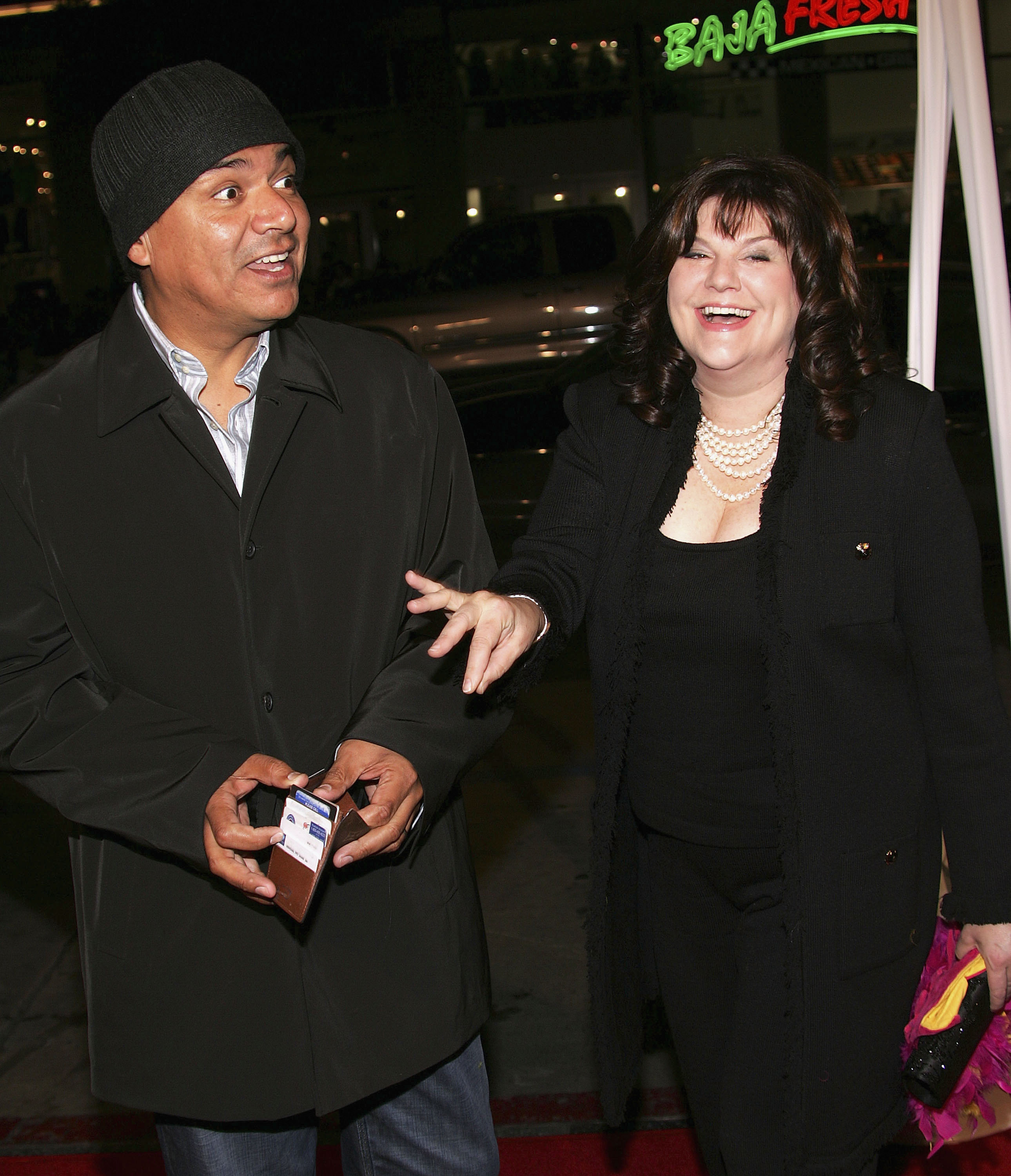 George Lopez and Ann Serrano attend the film premiere of "Miss Congeniality 2: Armed and Fabulous," 2005 | Source: Getty Images