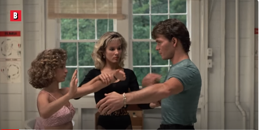 Cynthia Rhodes and other casts in a scene in "Dirty Dancing." | Source: YouTube/@BoxofficeMoviesScenes