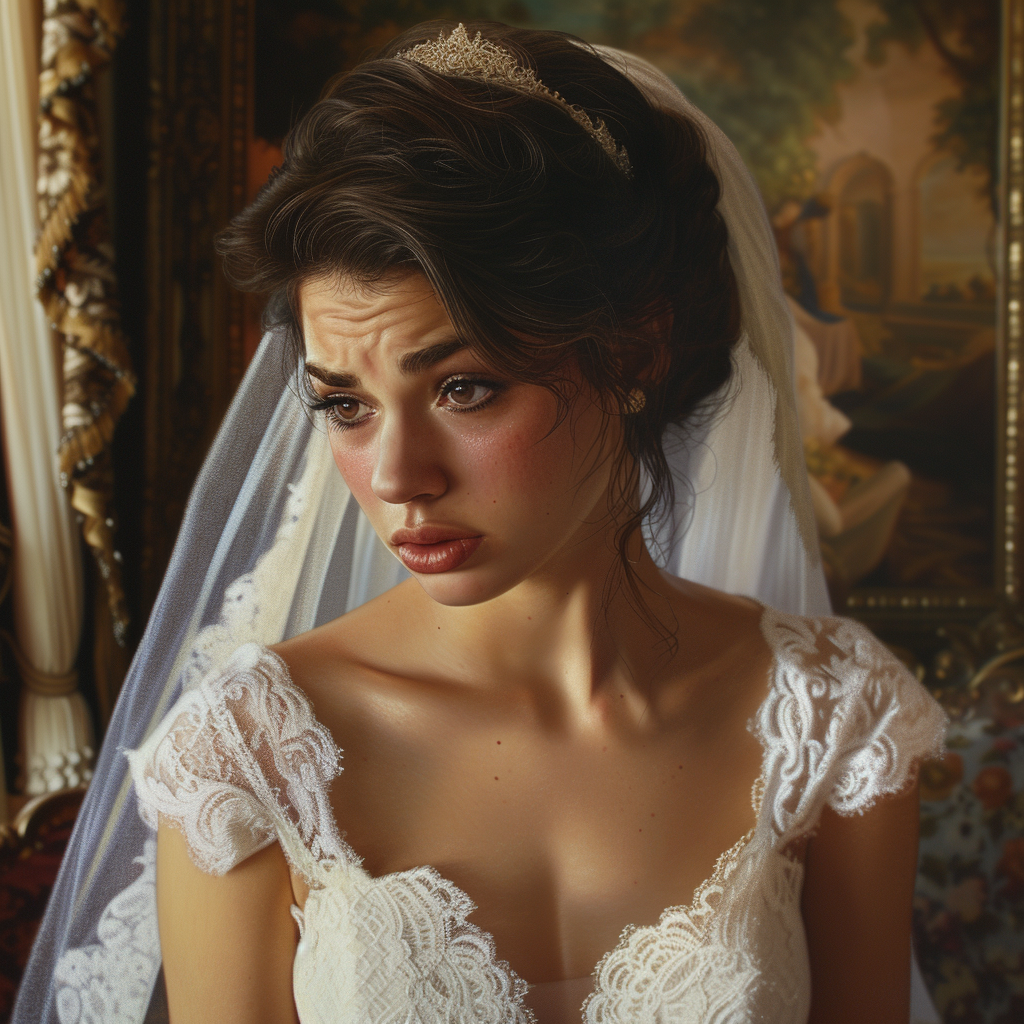 An upset bride | Source: Midjourney