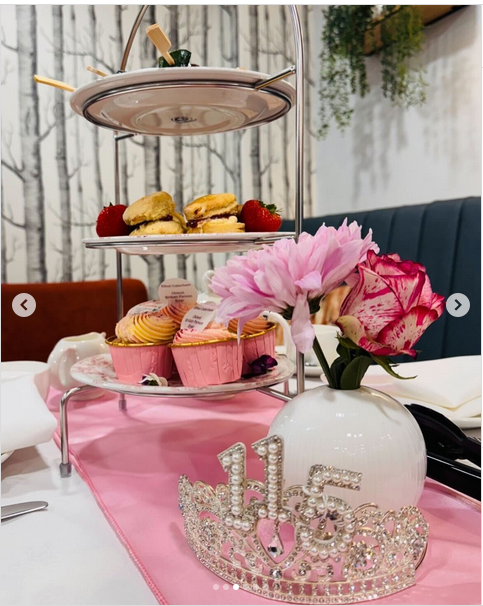 A tea party in celebration of Ethel May Caterham's birthday, from a post dated May 6, 2025 | Source: Instagram/longeviquest