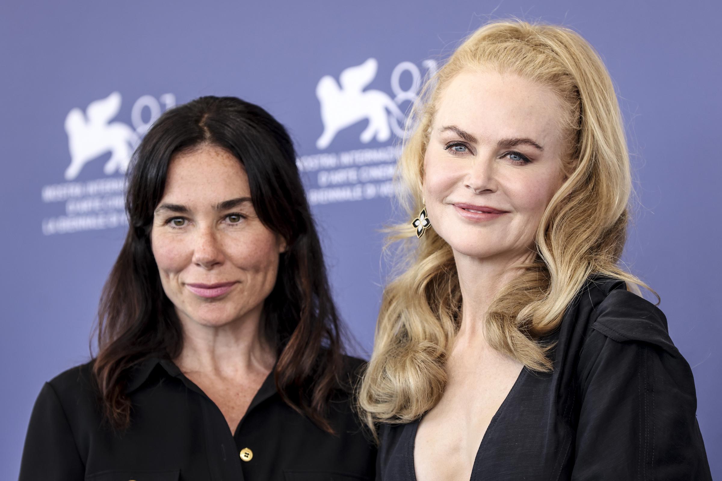 Halina Reijn and Nicole Kidman attend a photocall for "Babygirl" at the 81st Venice International Film Festival in Italy on August 30, 2024 | Source: Getty Images