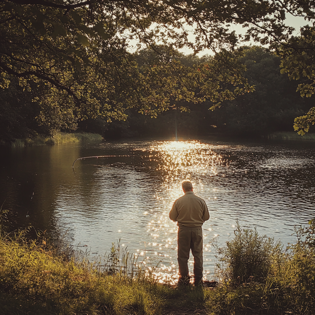 A man fishing | Source: Midjourney