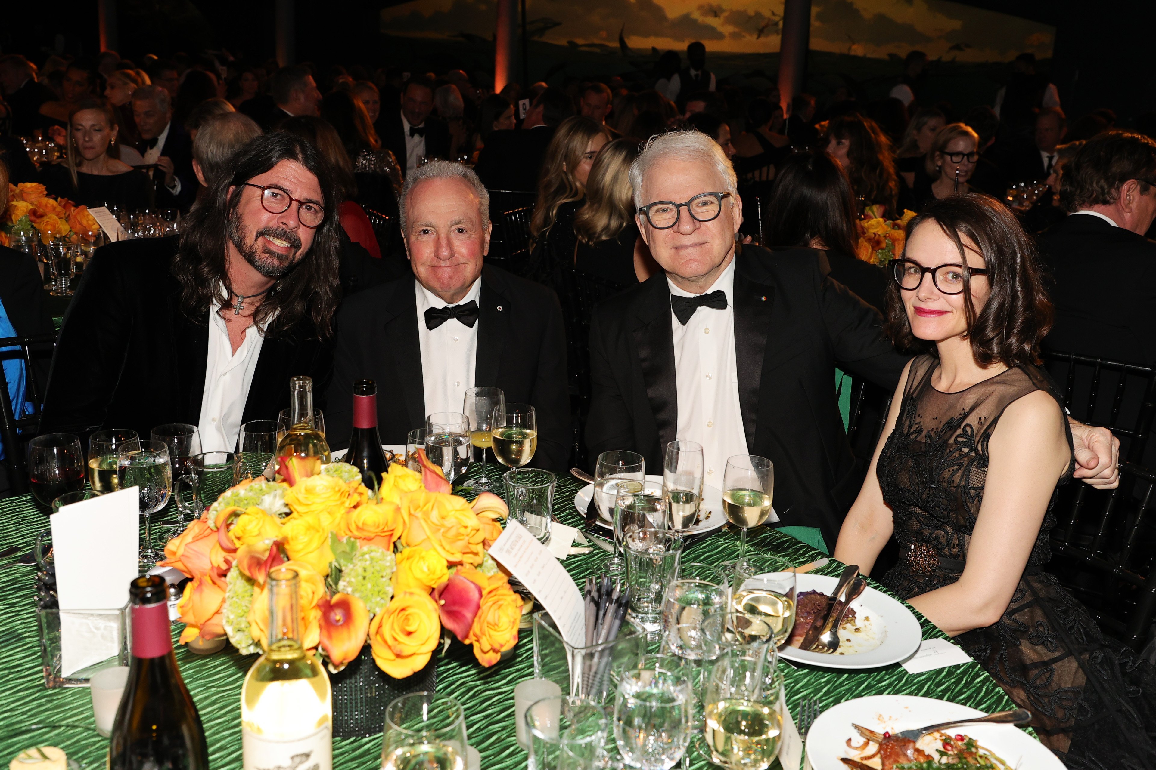 Dave Grohl, Lorne Michaels, Steve Martin and Anne Stringfield attend the American Museum of Natural History Gala 2021 on November 18, 2021, in New York City. | Source: Getty Images