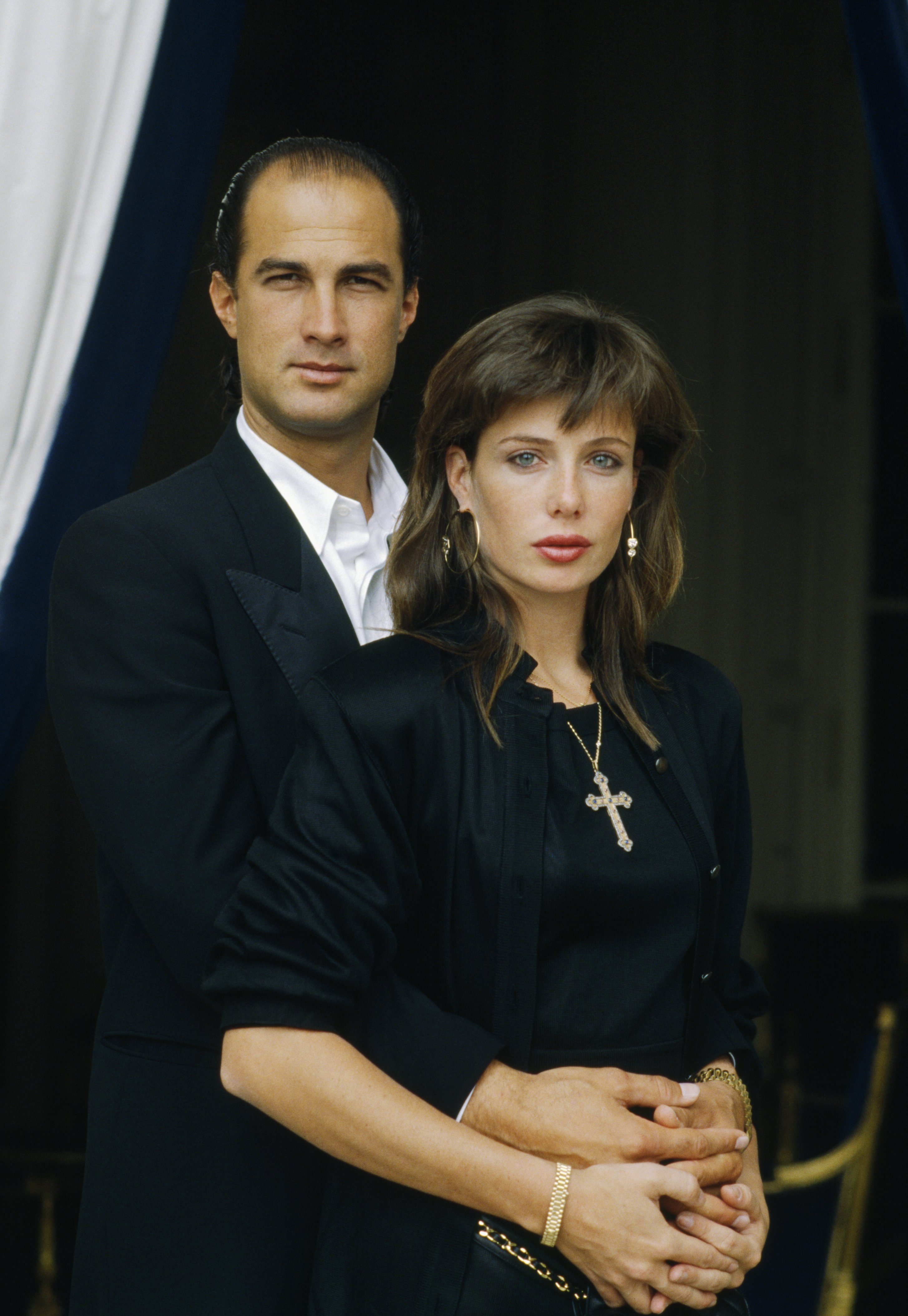 Steven Seagal and his wife Kelly Le Brock photographed in 1988. / Source: Getty Images