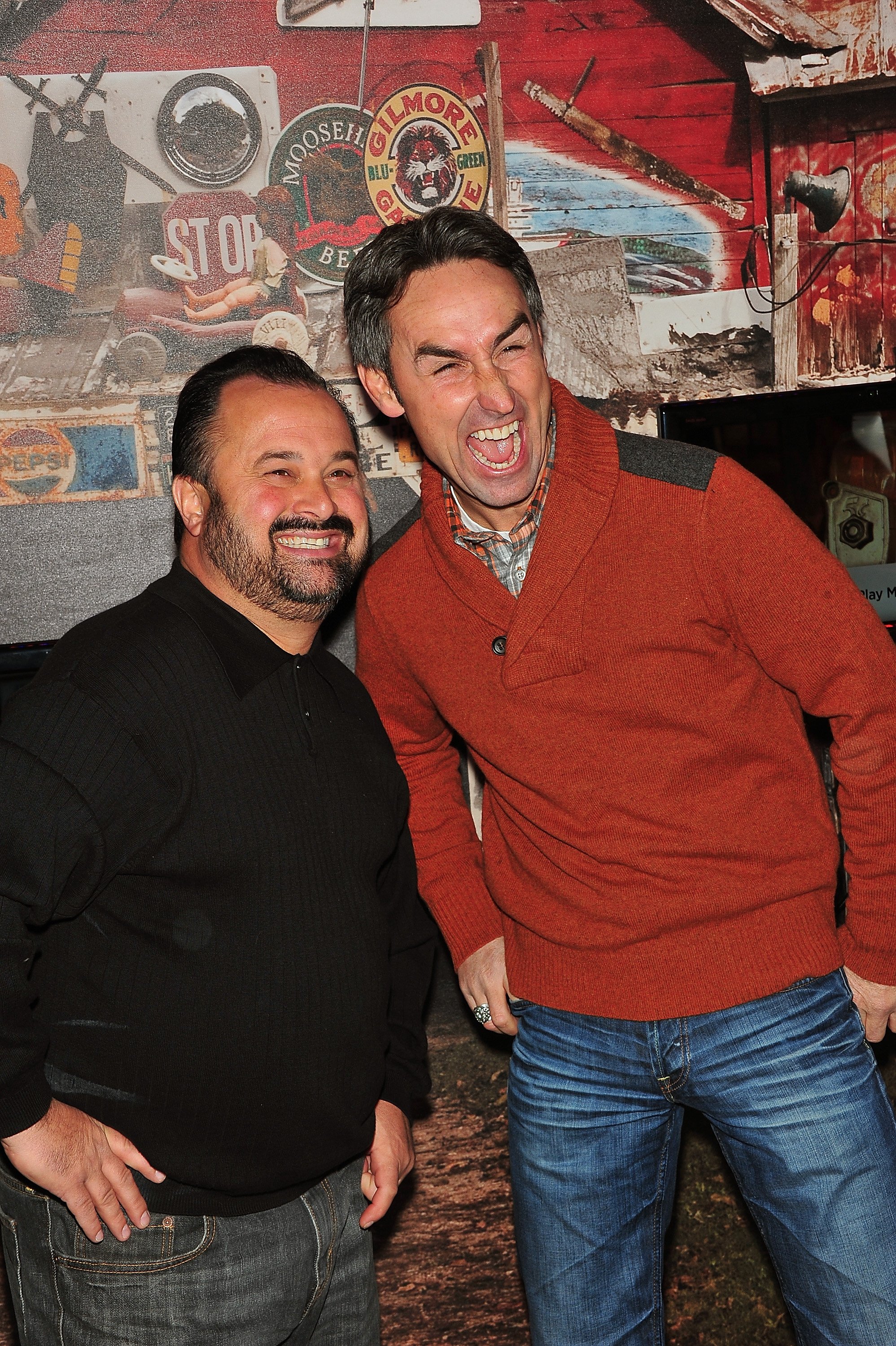 Frank Fritz and Mike Wolfe from "American Pickers" at the grand opening of the History Pop Shop on December 6, 2010, in New York City | Source: Getty Images