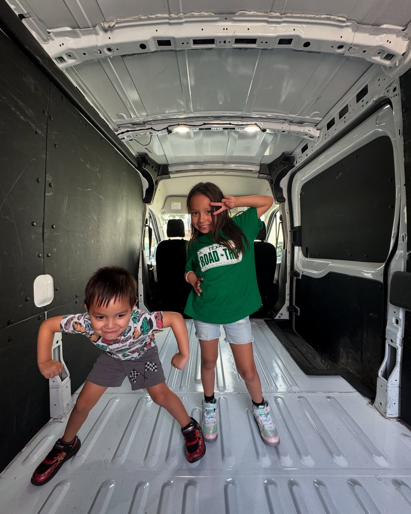 Thy and Matthew Mitchell's kids, Max and Maya, being goofy in a photo, posted on June 19, 2025. | Source: Facebook/Thy Mitchell
