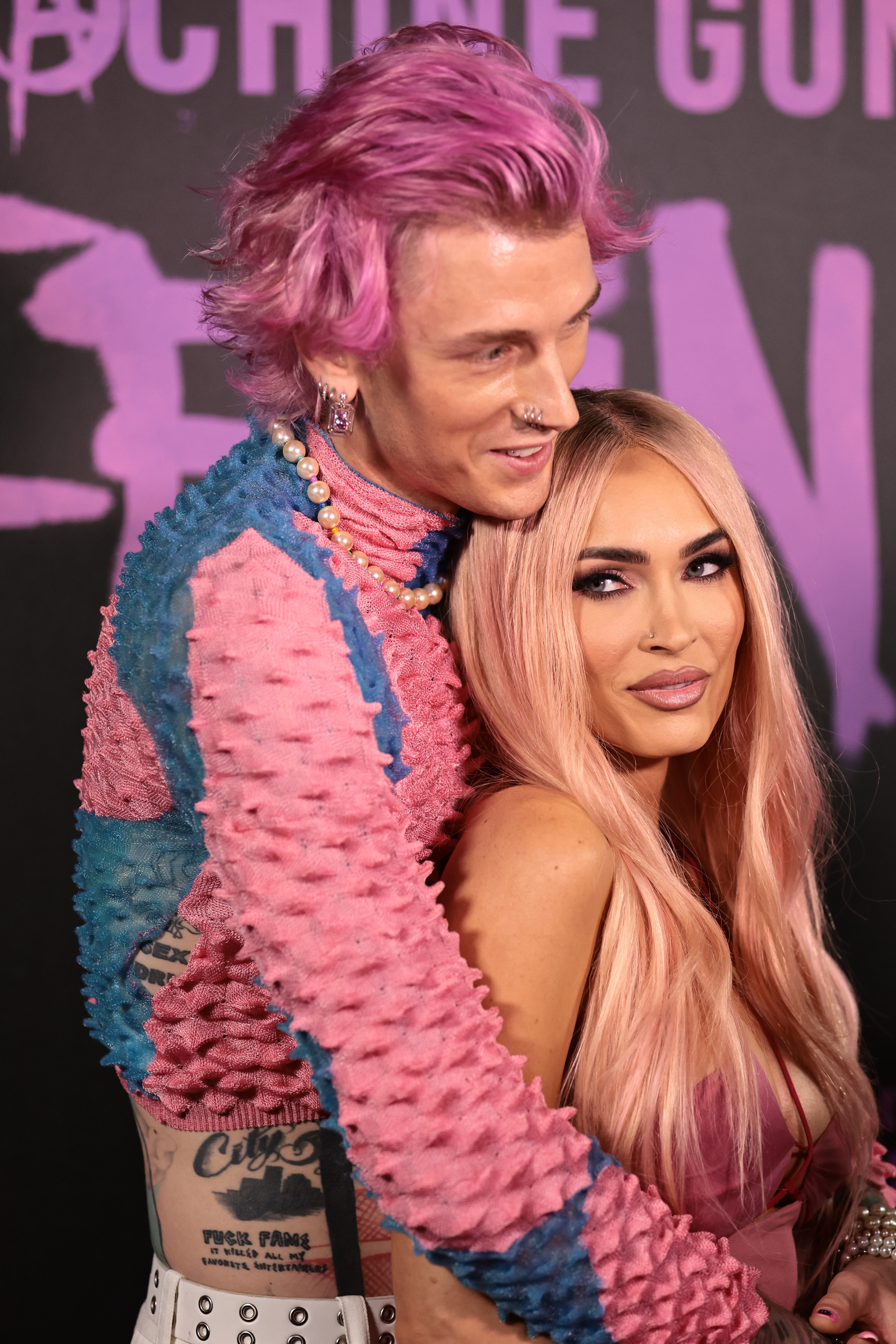 Machine Gun Kelly and Megan Fox at the premiere of "Machine Gun Kelly's Life In Pink" in New York City on June 27, 2022 | Source: Getty Images