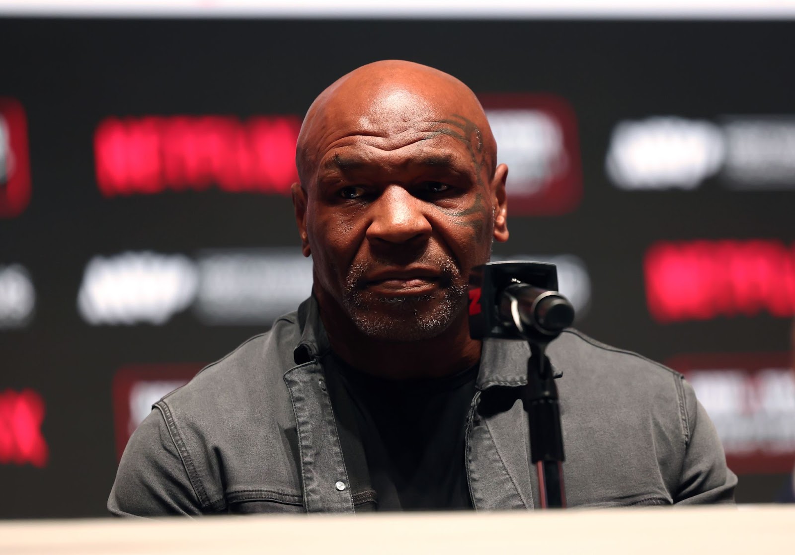 Mike Tyson during a press conference on November 13, 2024, in Dallas, Texas. | Source: Getty Images