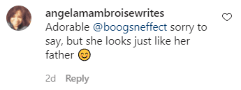 A fan's comment about Usher's daughter Sovereign Bo | Photo: Instagram/ boogsneffect