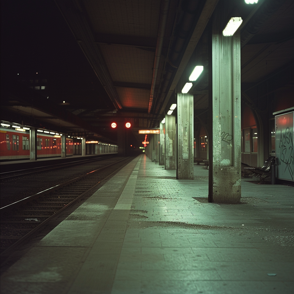 An empty metro station | Source: Midjourney