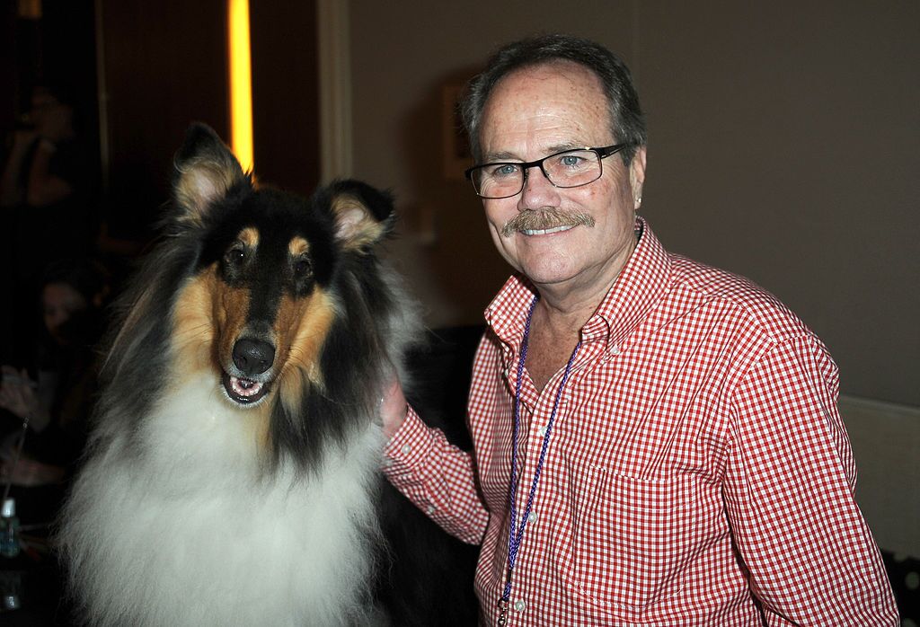 Lassie and actor Jon Provost participate in The Hollywood Show held at Westin LAX Hotel on July 13, 2013. | Source: Getty Images