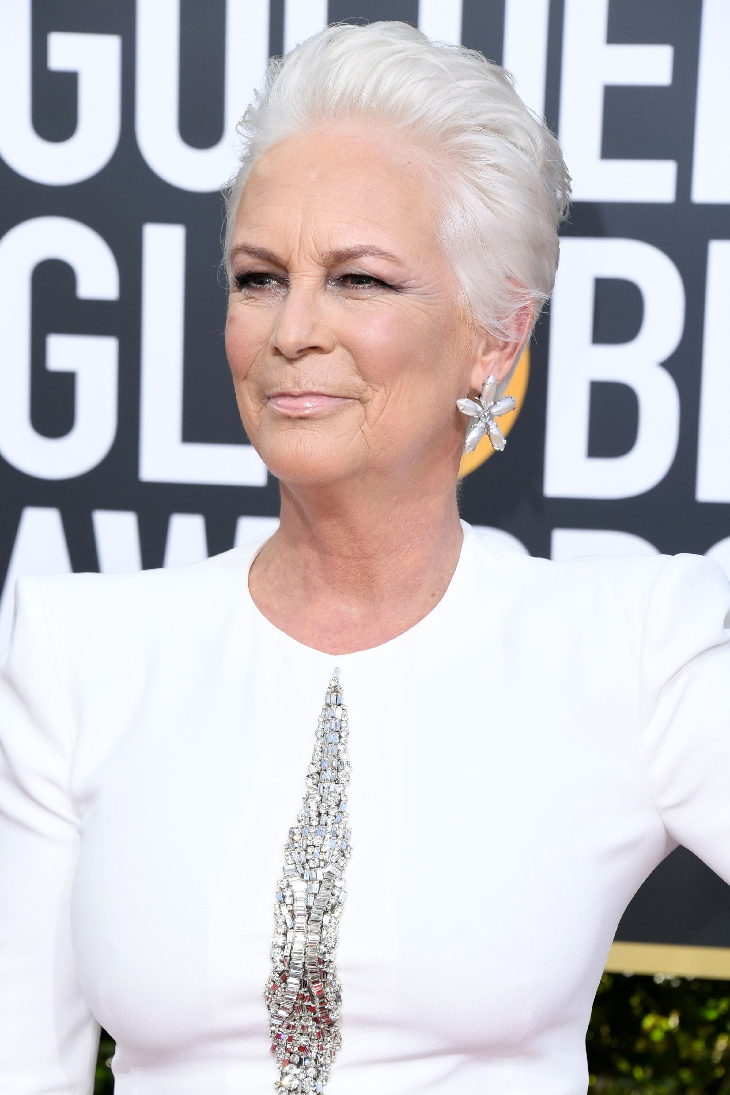  Jamie Lee Curtis at the Golden Globe Awards at The Beverly Hilton Hotel on January 6, 2019 | Getty Images 