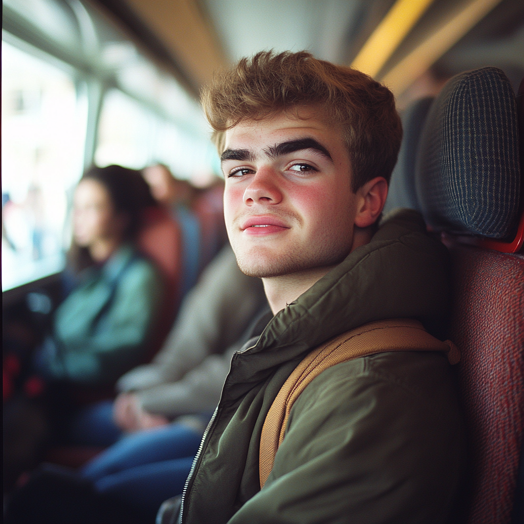 A happy man talking to someone | Source: Midjourney