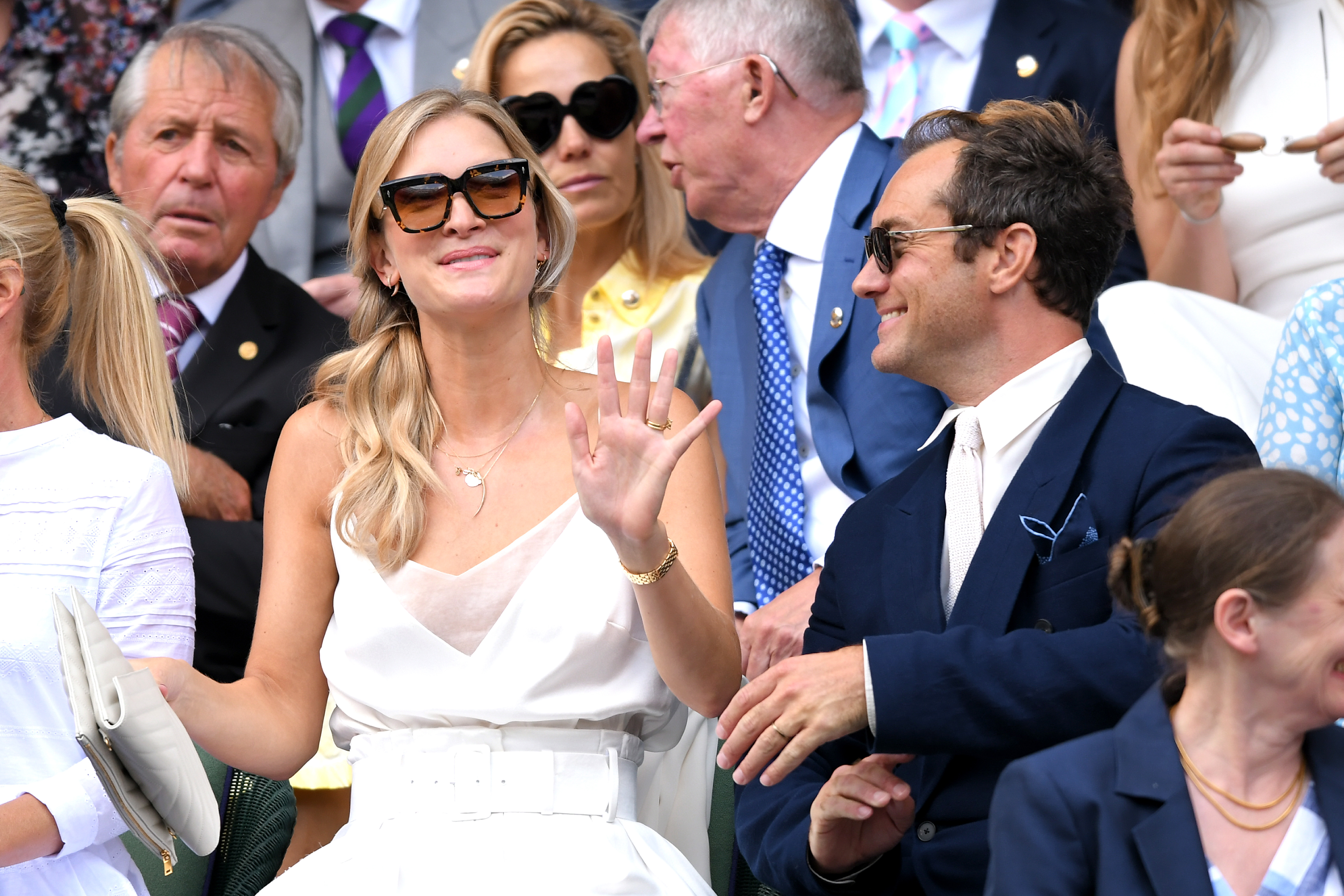 Phillipa Coan and Jude Law in 2019 | Source: Getty Images