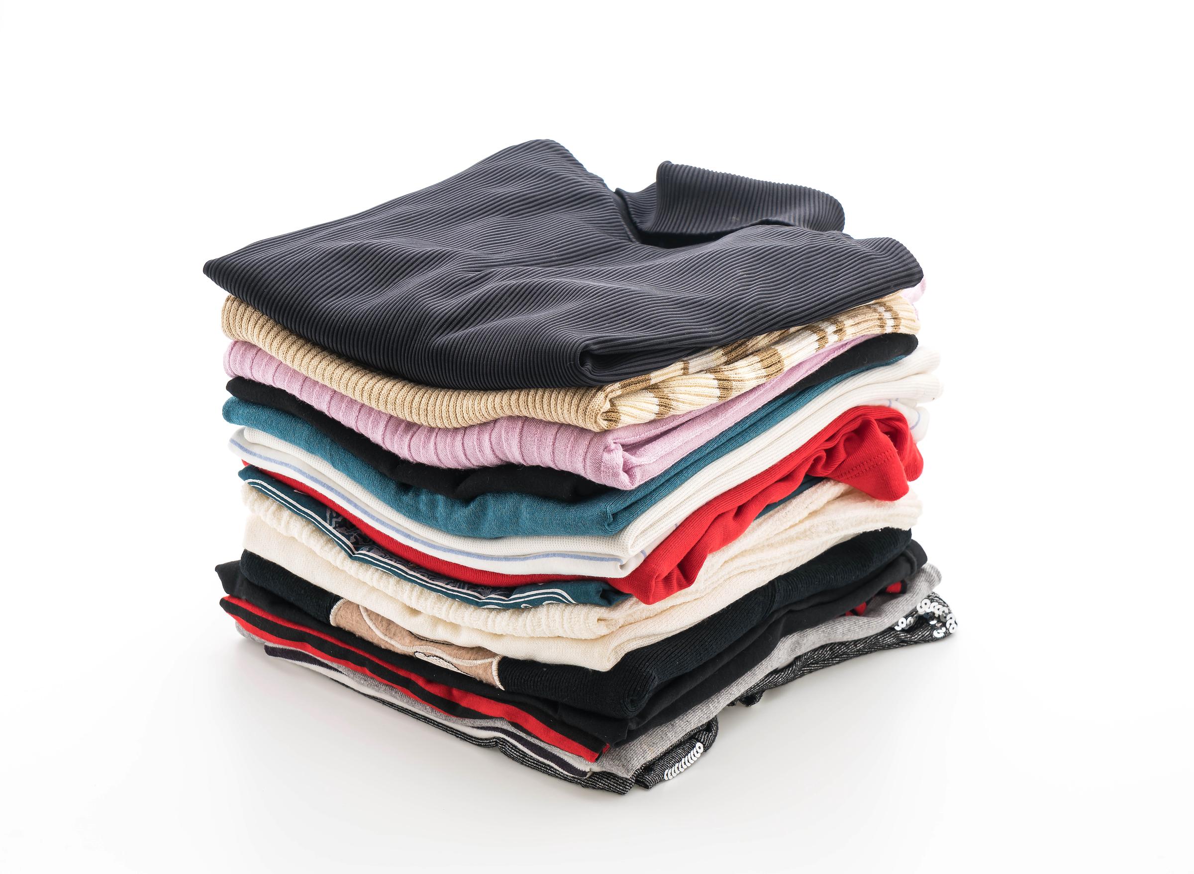 A stack of folded clothes | Source: Getty Images