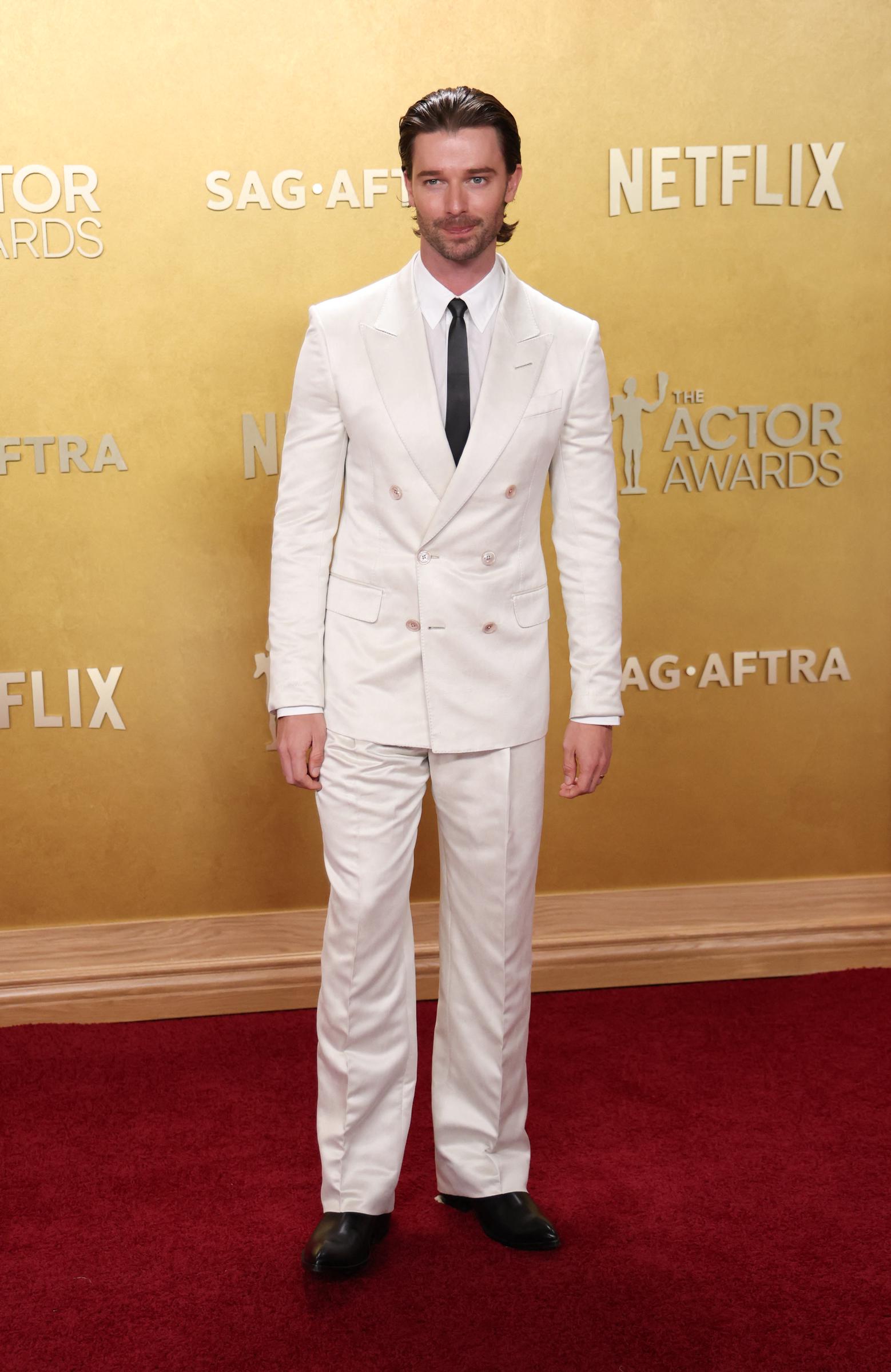 Patrick Schwarzenegger is photographed at the 32nd Annual Actor Awards ceremony | Source: Getty Images