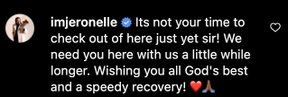 A message of support to Jamie Foxx on May 3, 2023, for his recovery after sudden hospitalization | Source: Instagram/iamjamifoxx