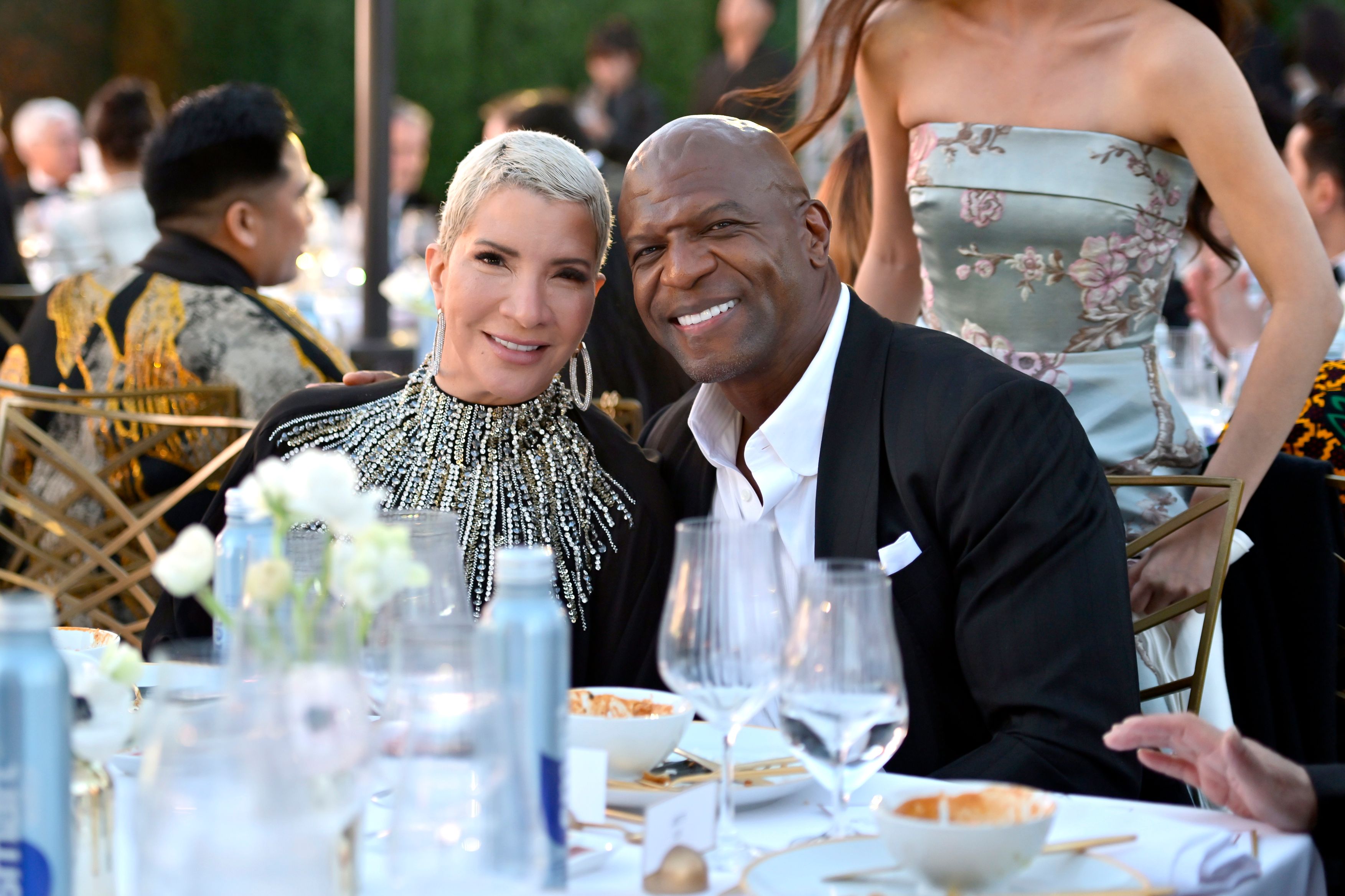 Terry Crews and Rebecca King-Crews attend the Gold House 5th Annual Gold Gala on May 9, 2026 | Source: Getty Images