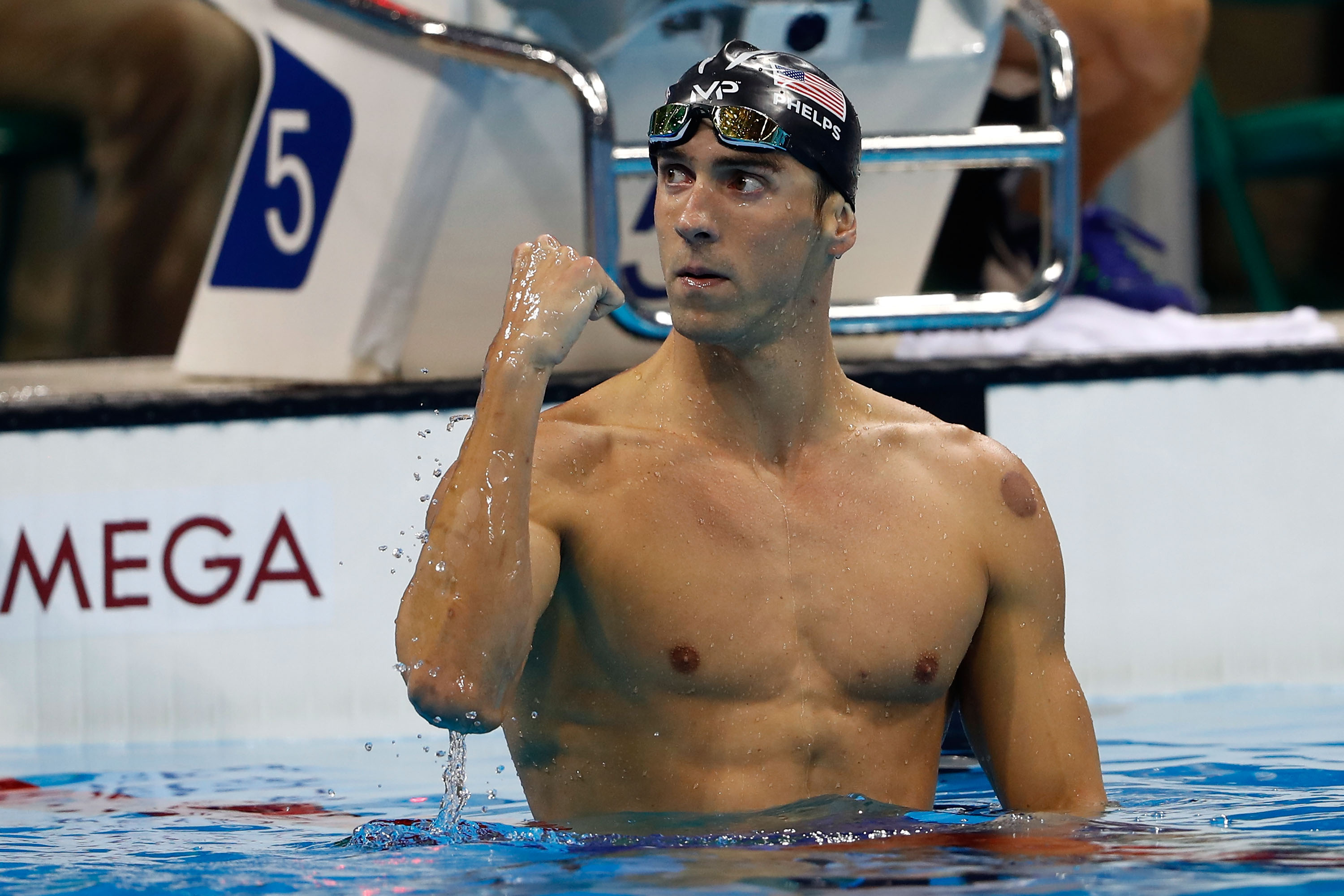 Michael Phelps during the Rio 2016 Olympic Games on August 9, 2016, in Rio de Janeiro, Brazil. | Source: Getty Images