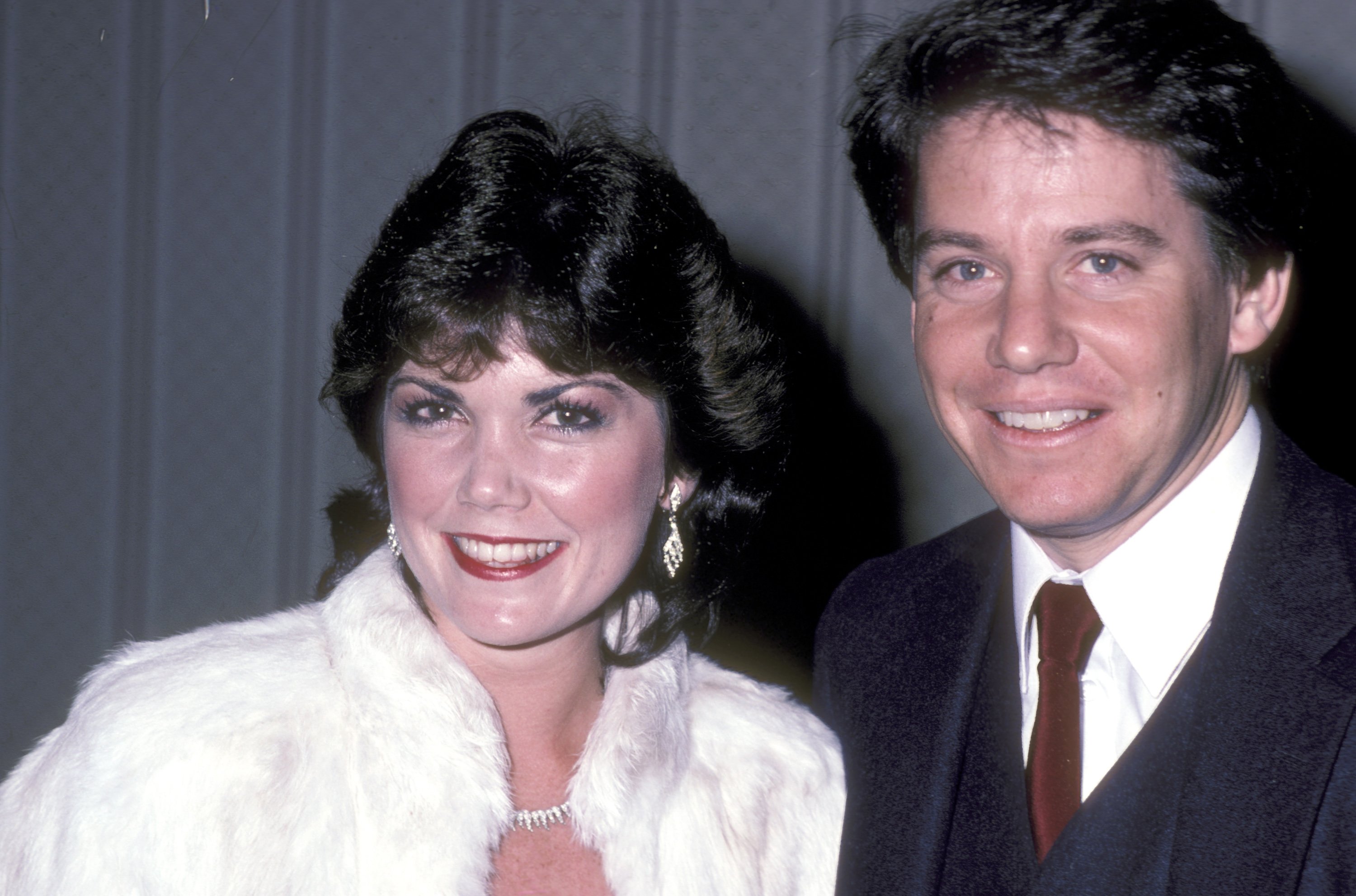 Anson Williams and Lorrie Mahaffey in Californian in 1983. | Source: Getty Images 