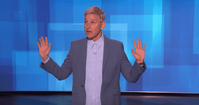 Ellen DeGeneres shares her view on the incident between two passengers onboard an American Airline flight on February 19,2020. | Source: YouTube/TheEllenShow