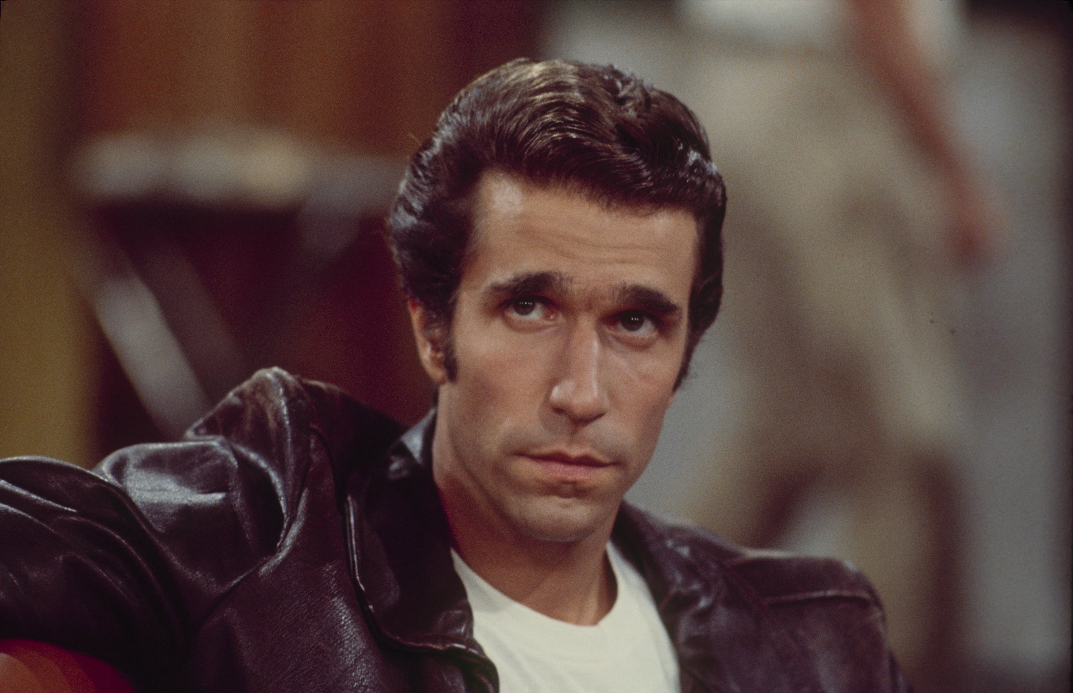 Henry Winkle as Fonzie in "Happy Days" in 1979 | Source: Getty Images