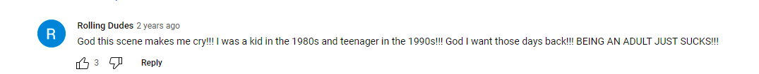 A screenshot of a comment from a Youtube video in support of the movie that speaks to the deep emotions fans feel when watching "Big" posted in 2021 | Source: Youtube/Marcos EC