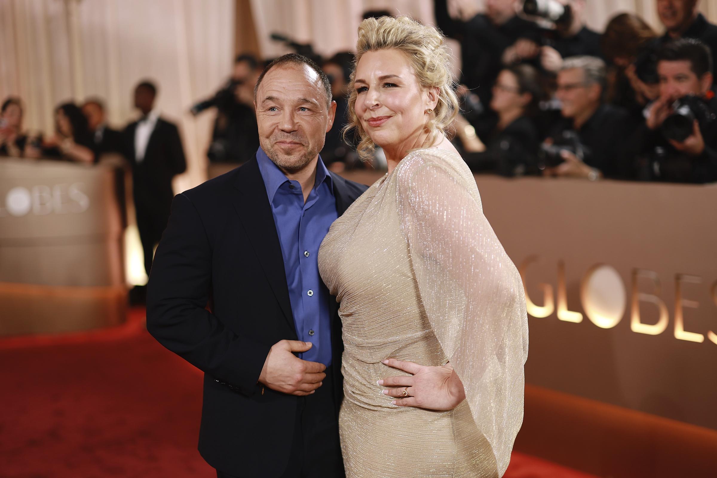 Stephen Graham and Hannah Walters attend the 83rd annual Golden Globe Awards at The Beverly Hilton on 11 January 2026 in Beverly Hills, California. | Source: Getty Images
