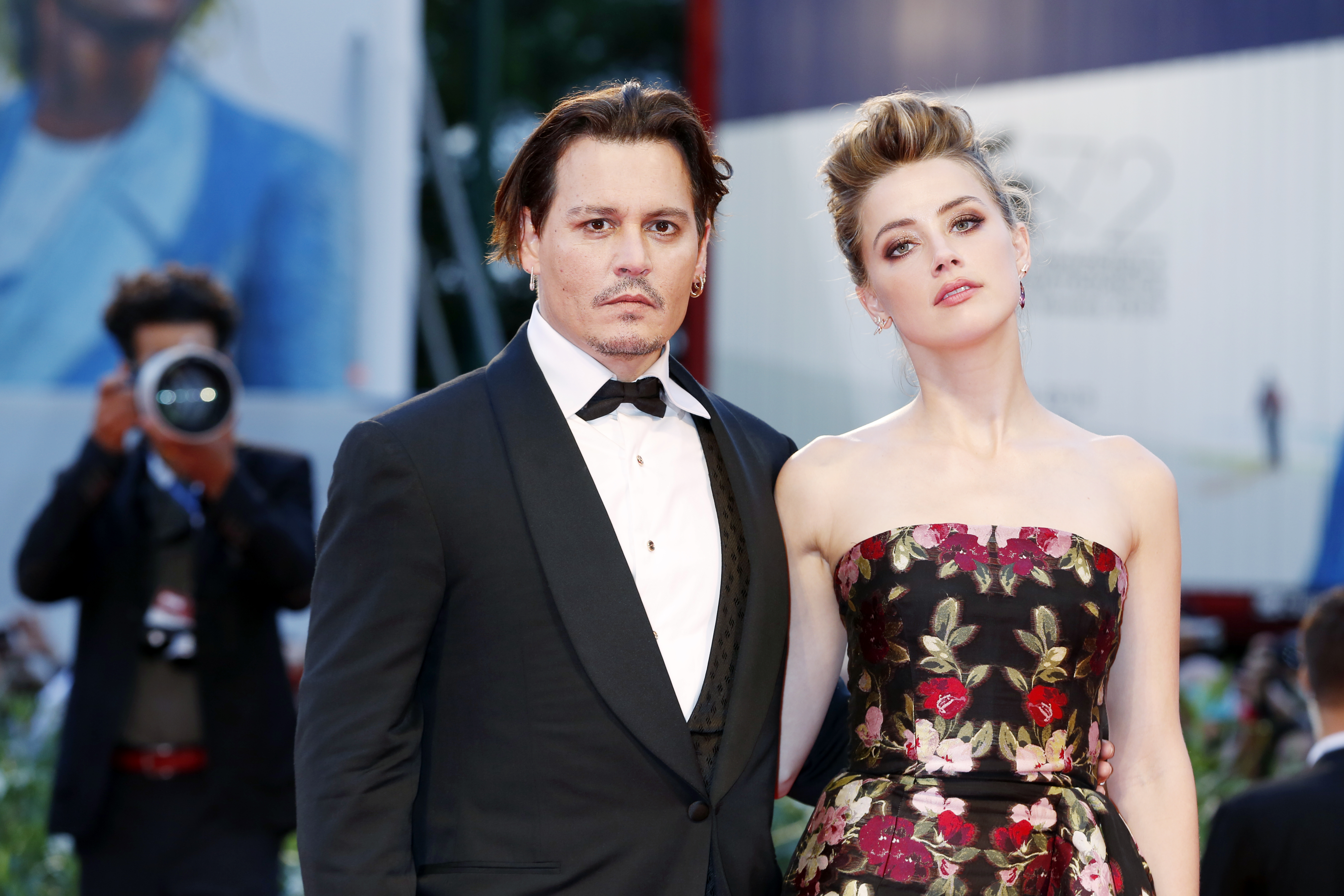 Johnny Depp and Amber Heard at the premiere of "The Danish Girl" at the 72nd Venice Film Festival in Venice, Italy, on September 5, 2015 | Source: Getty Images