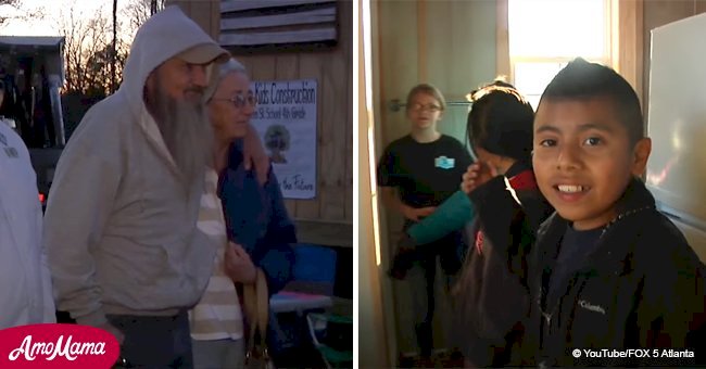 School kids help homeless Navy vet and his wife get out of the freezing cold