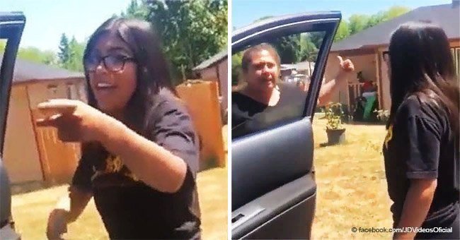Girl who was trying to follow the Kiki challenge trend got a life lesson from her 'mother'