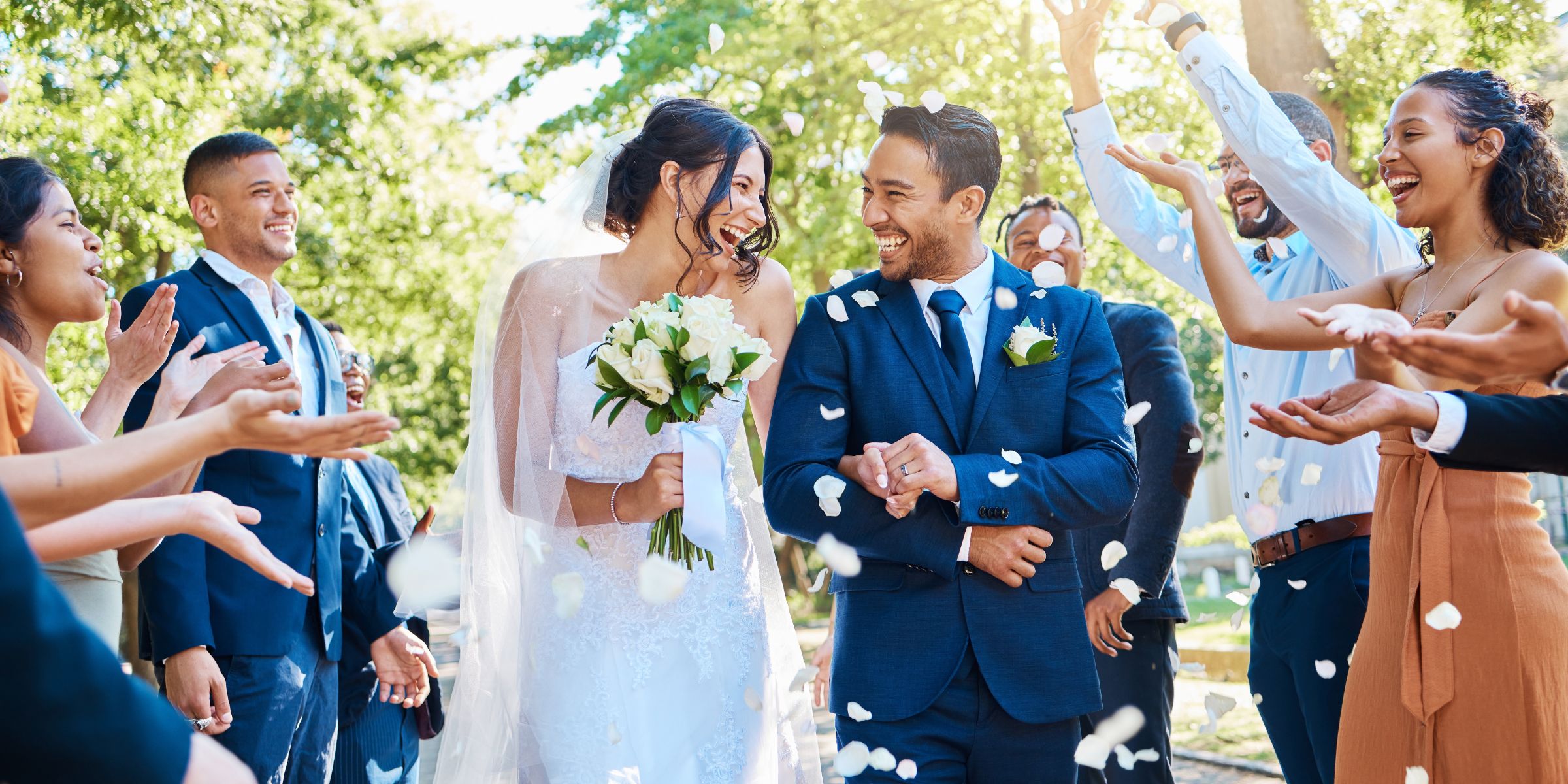 A couple on their wedding day | Source: Shutterstock