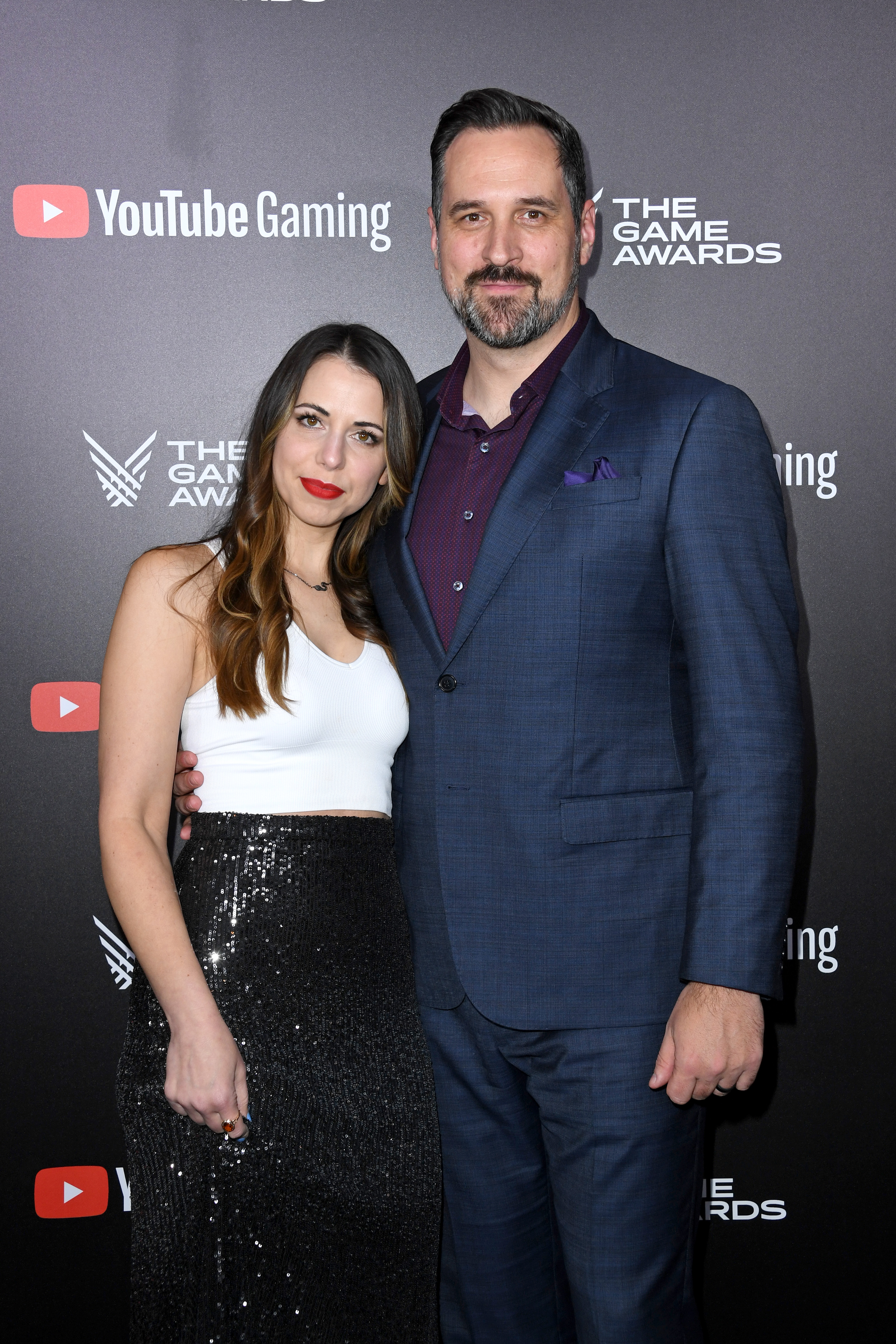 Laura Bailey and Travis Willingham attend The Game Awards 2021 at Microsoft Theater on December 9, 2021, in Los Angeles, California. | Source: Getty Images