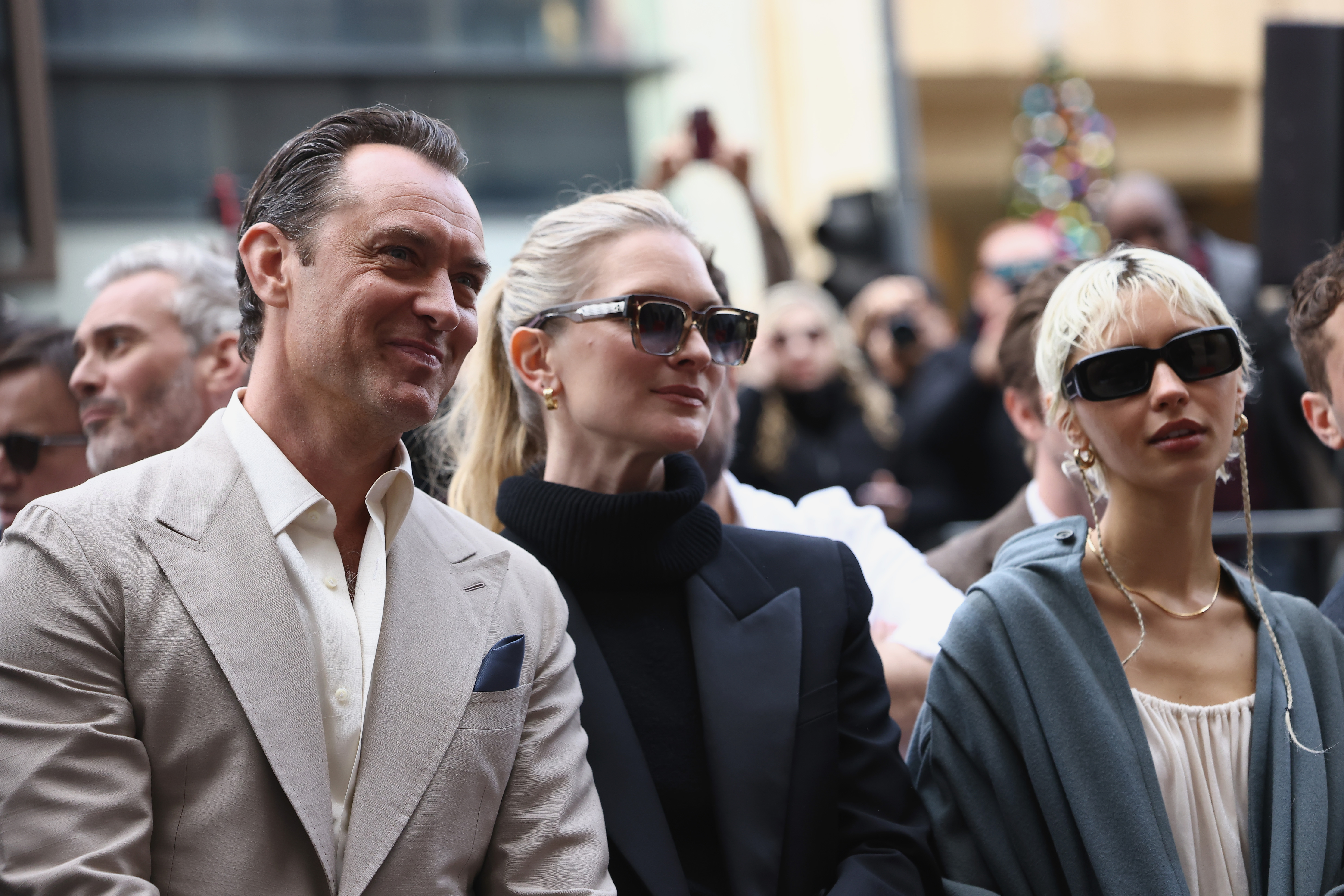 Jude Law, Phillipa Coan, and Iris Law | Source: Getty Images