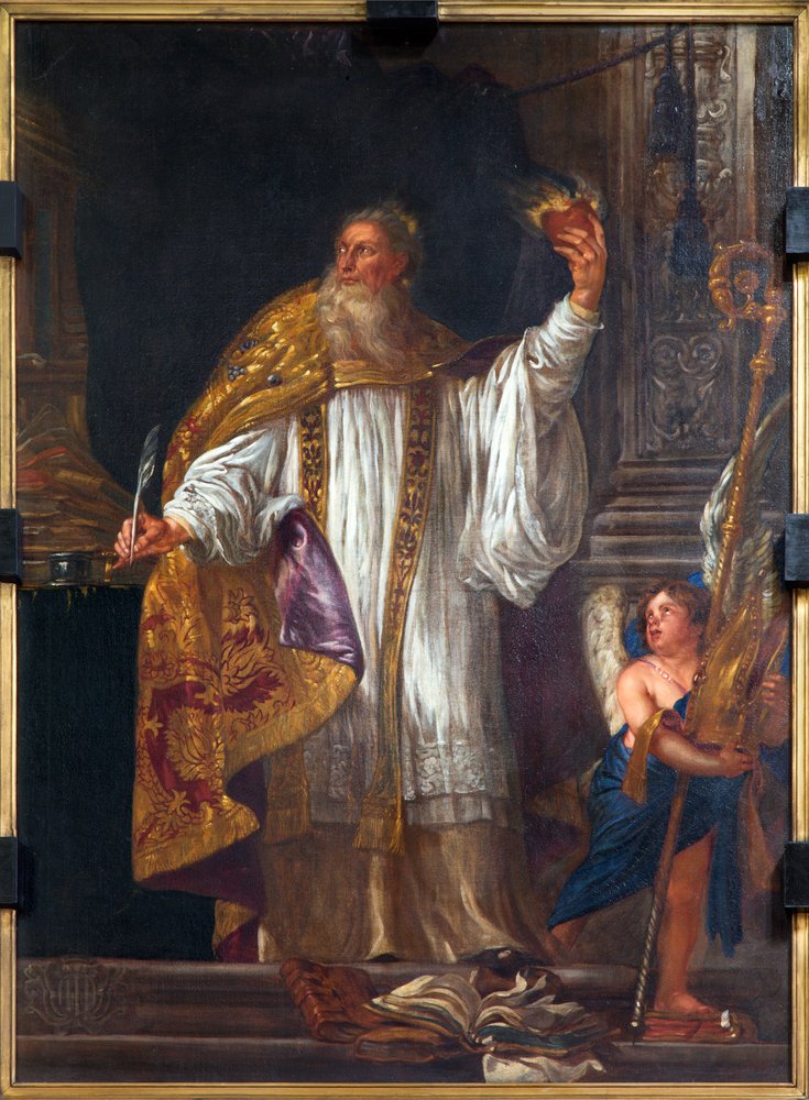 Pintura de San Agustín hecha por Lucas II Franchois de Jonge.| Fuente: Shutterstock Pintura de San Agustín hecha por Lucas II Franchois de Jonge.| Fuente: Shutterstock