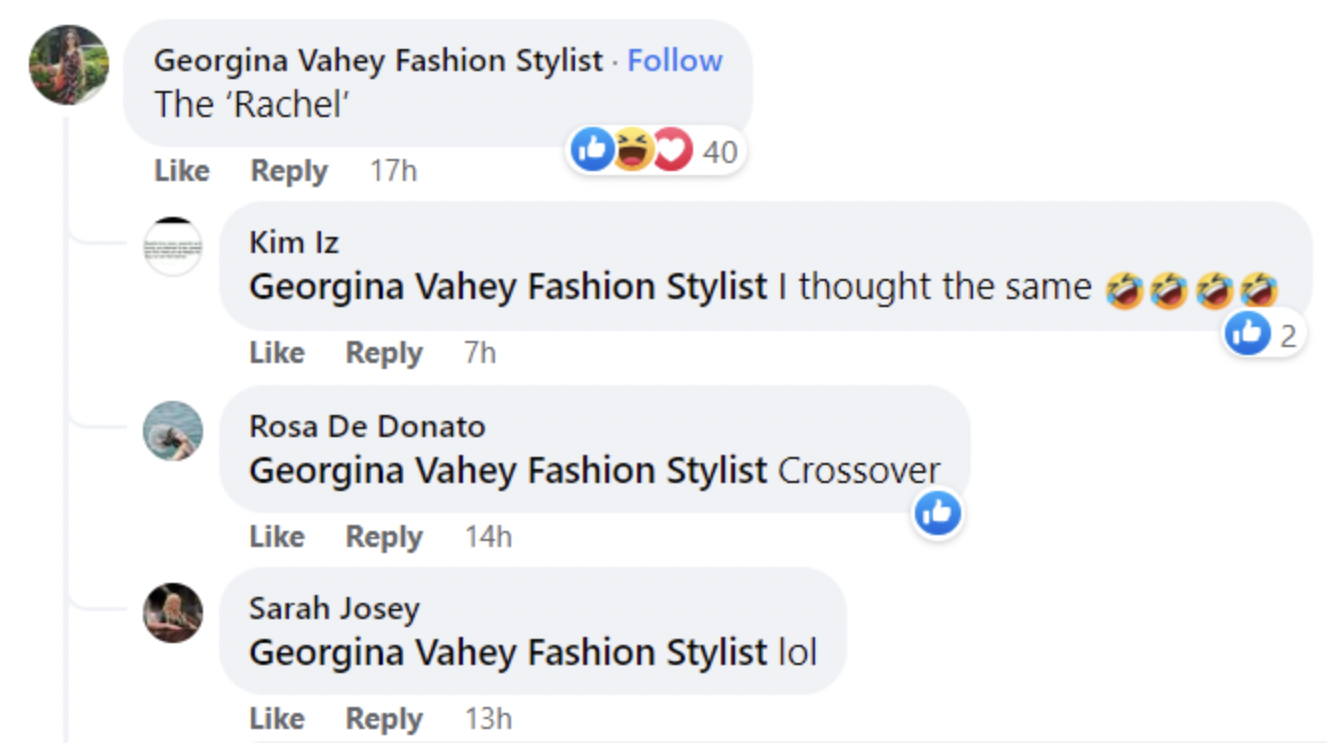 Comments left on a Facebook post about Angelina Jolie's new hair in 2023 | Source: facebook.com/Vogue