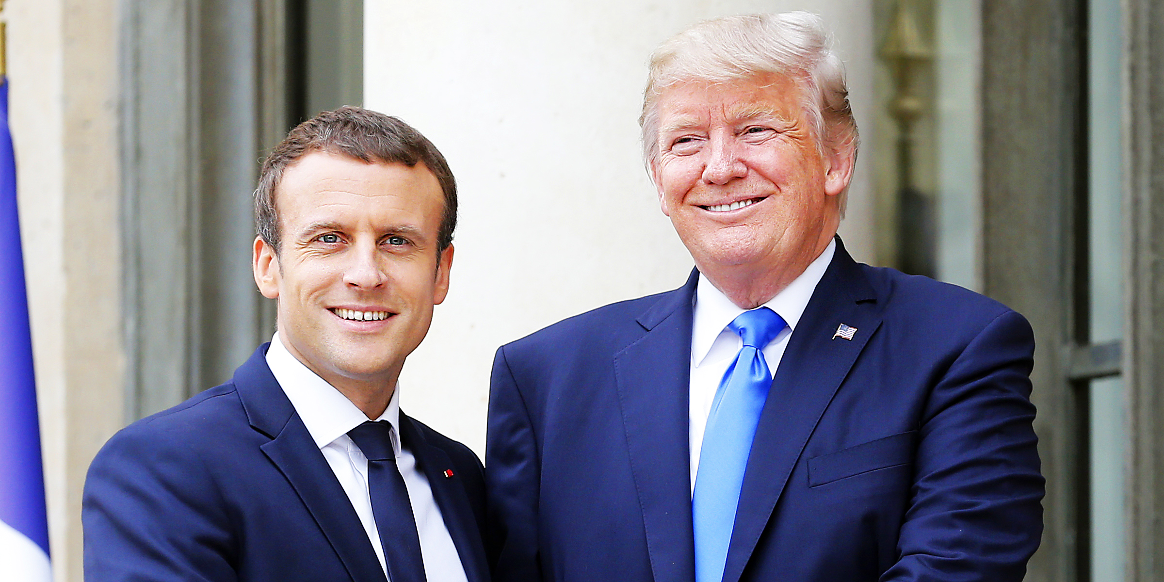 France President Emmanuel Macron and US President Donald Trump. | Source: Getty Images