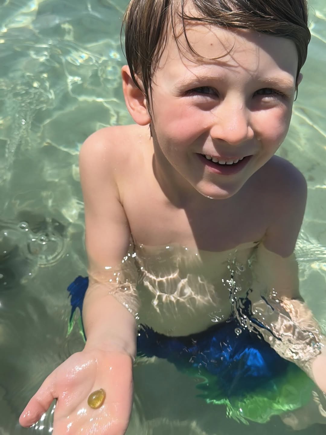 One of the Baldwin boys playing in the water | Source: Instagram/hilariabaldwin | alecbaldwininsta