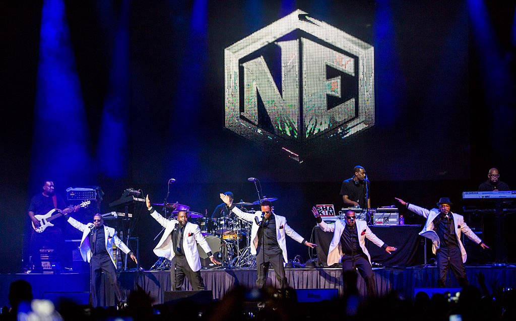 New Edition performing at the Holiday Jam, December 2015 | Source: Getty Images