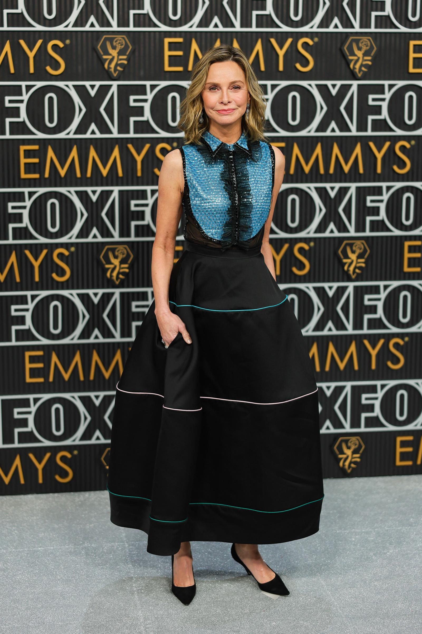 Calista Flockhart at the 75th Primetime Emmy Awards on January 15, 2024, in Los Angeles, California. | Source: Getty Images