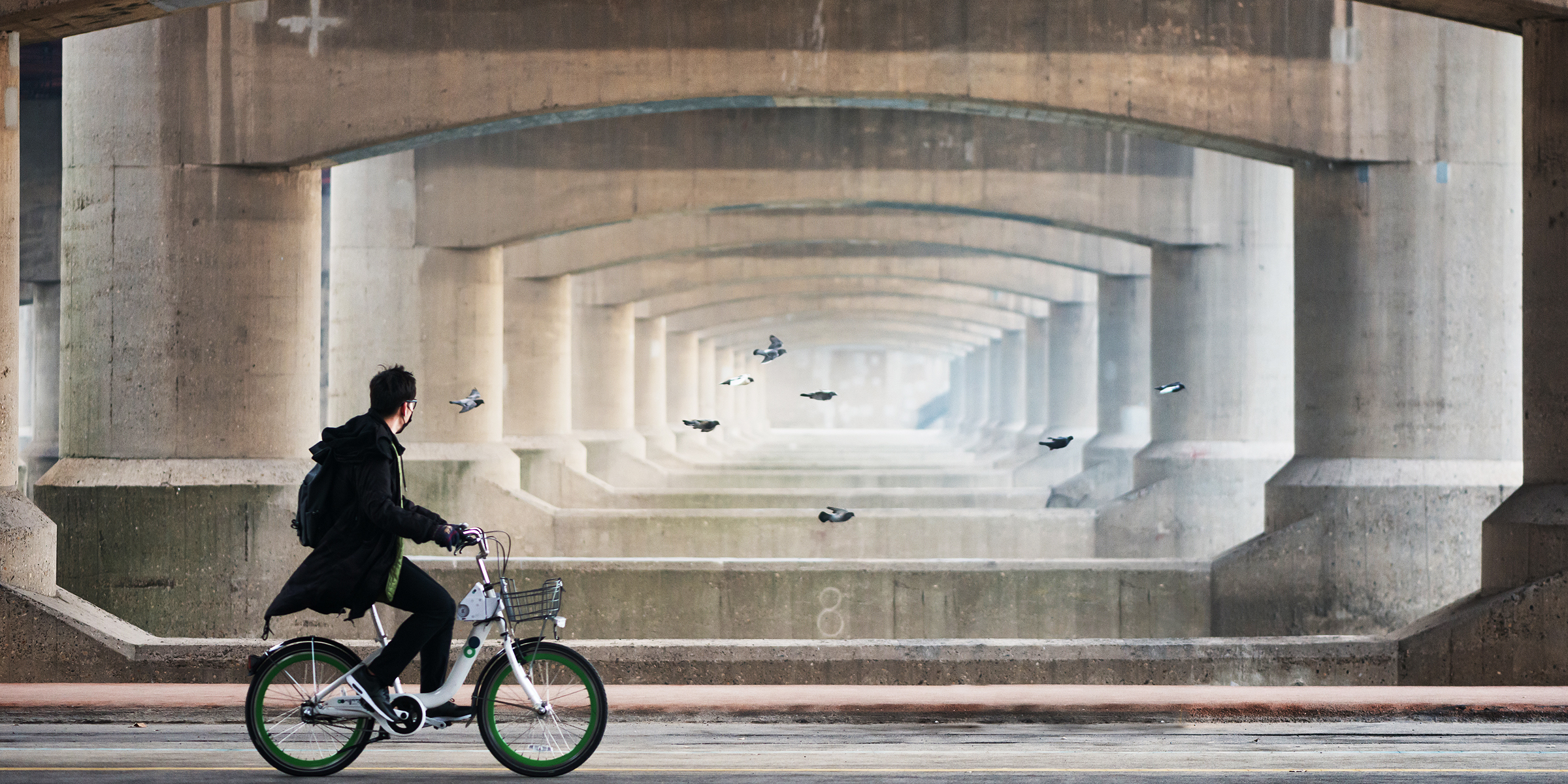 A person riding a bicycle | Source: Shutterstock