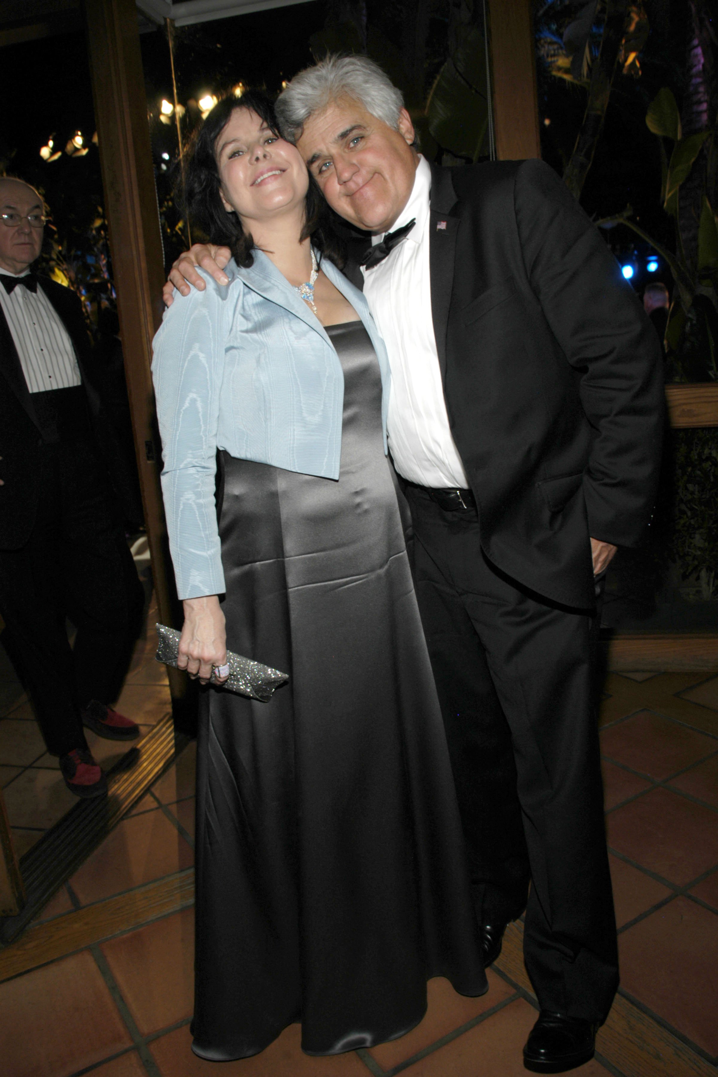 Mavis Leno and Jay Leno attend VANITY FAIR Oscar Party at Morton's on February 25, 2007 in Los Angeles, CA. | Source: Getty Images
