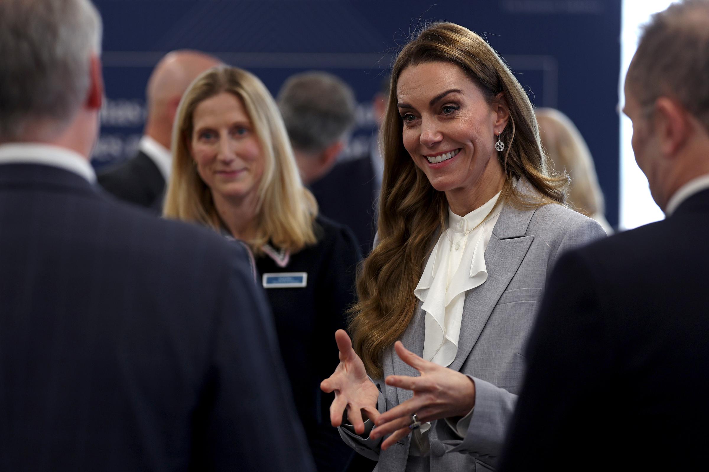 The Princess of Wales talking to attendees at the Future Workforce Summit hosted by The Royal Foundation Business Taskforce for Early Childhood on November 18, 2025, in London, England. | Source: Getty Images