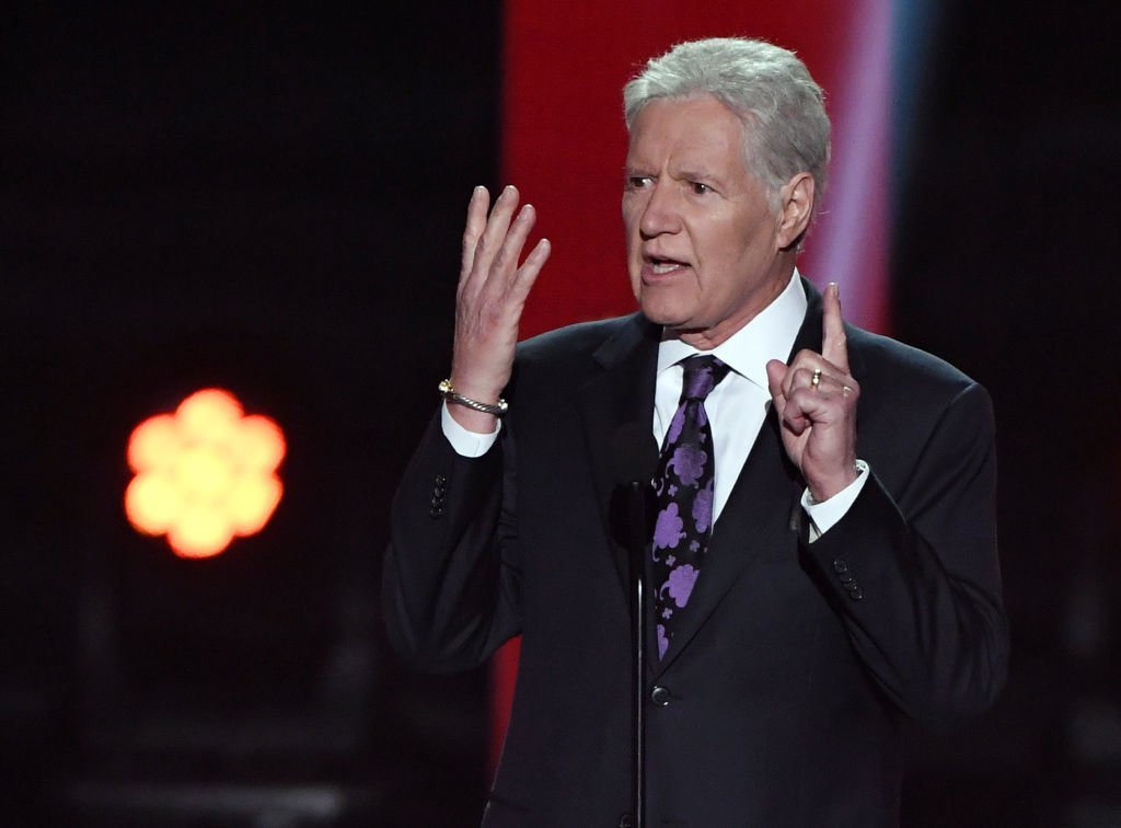 "Jeopardy!" host Alex Trebek presents the Hart Memorial Trophy during the 2019 NHL Awards at the Mandalay Bay Events Center | Photo: Getty Images