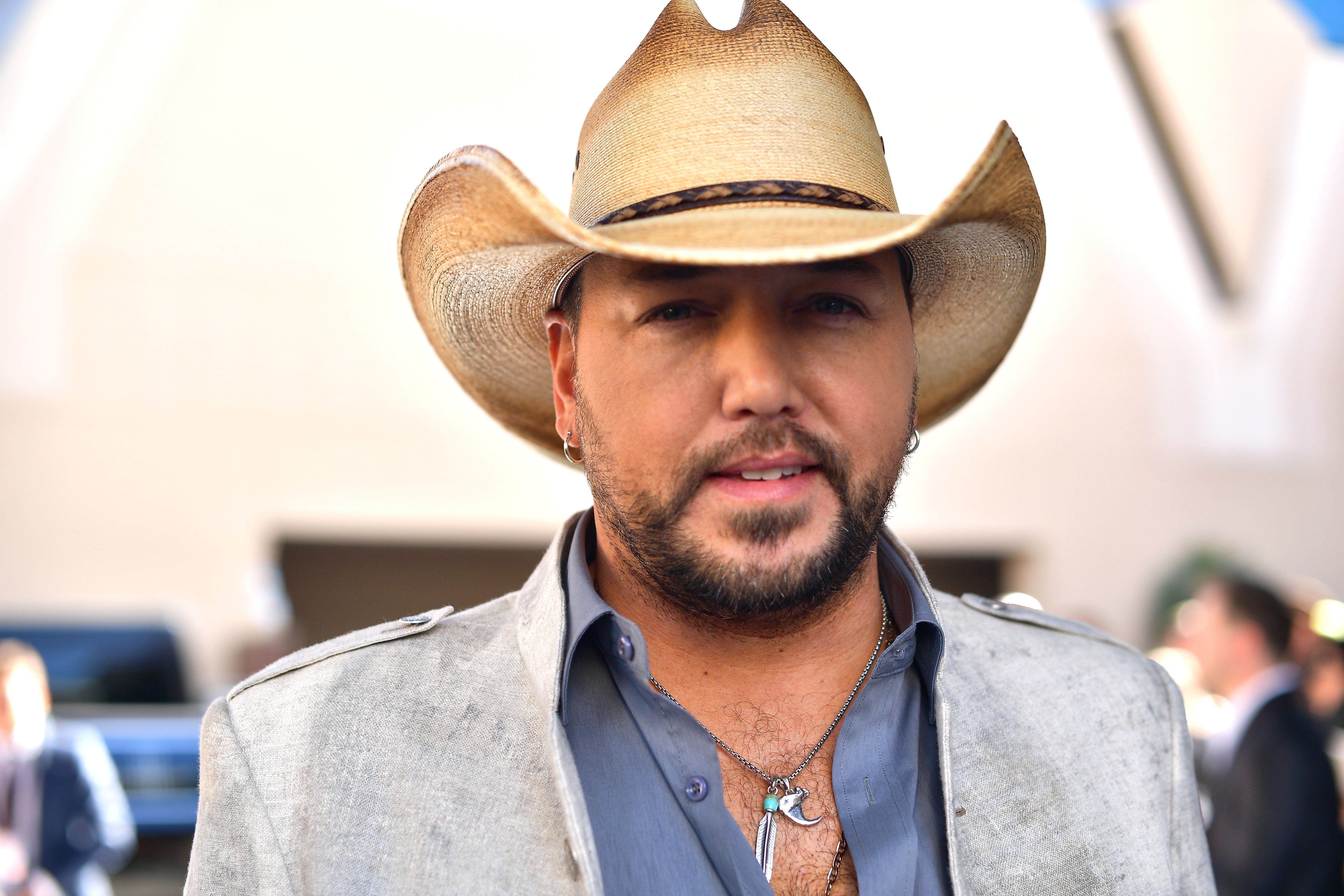 Jason Aldean attends the 54th Academy Of Country Music Awards at MGM Grand Garden Arena on April 07, 2019, in Las Vegas, Nevada. | Source: Getty Images.